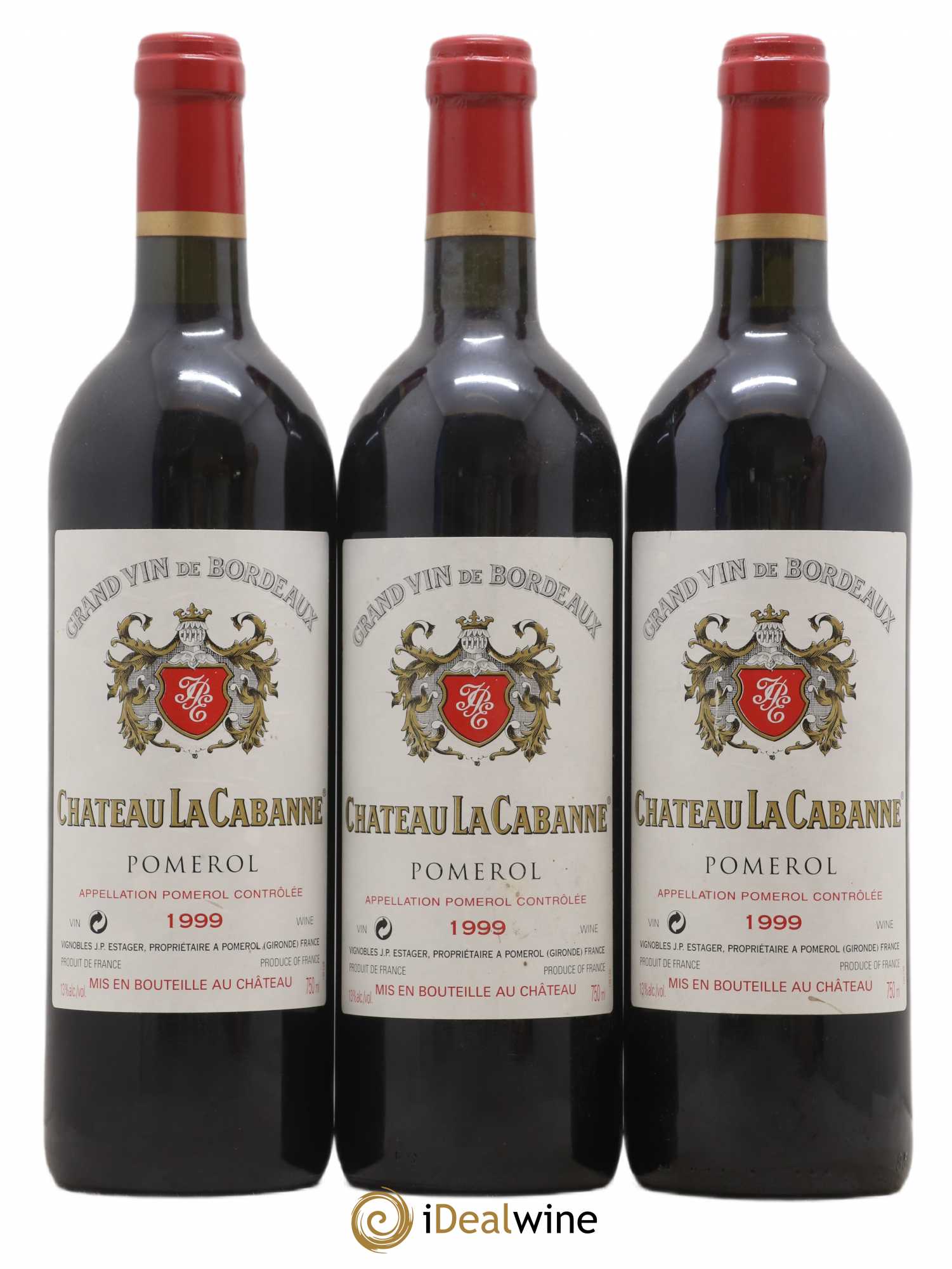 Château la Cabanne 1999 - Lot de 3 bouteilles - 0