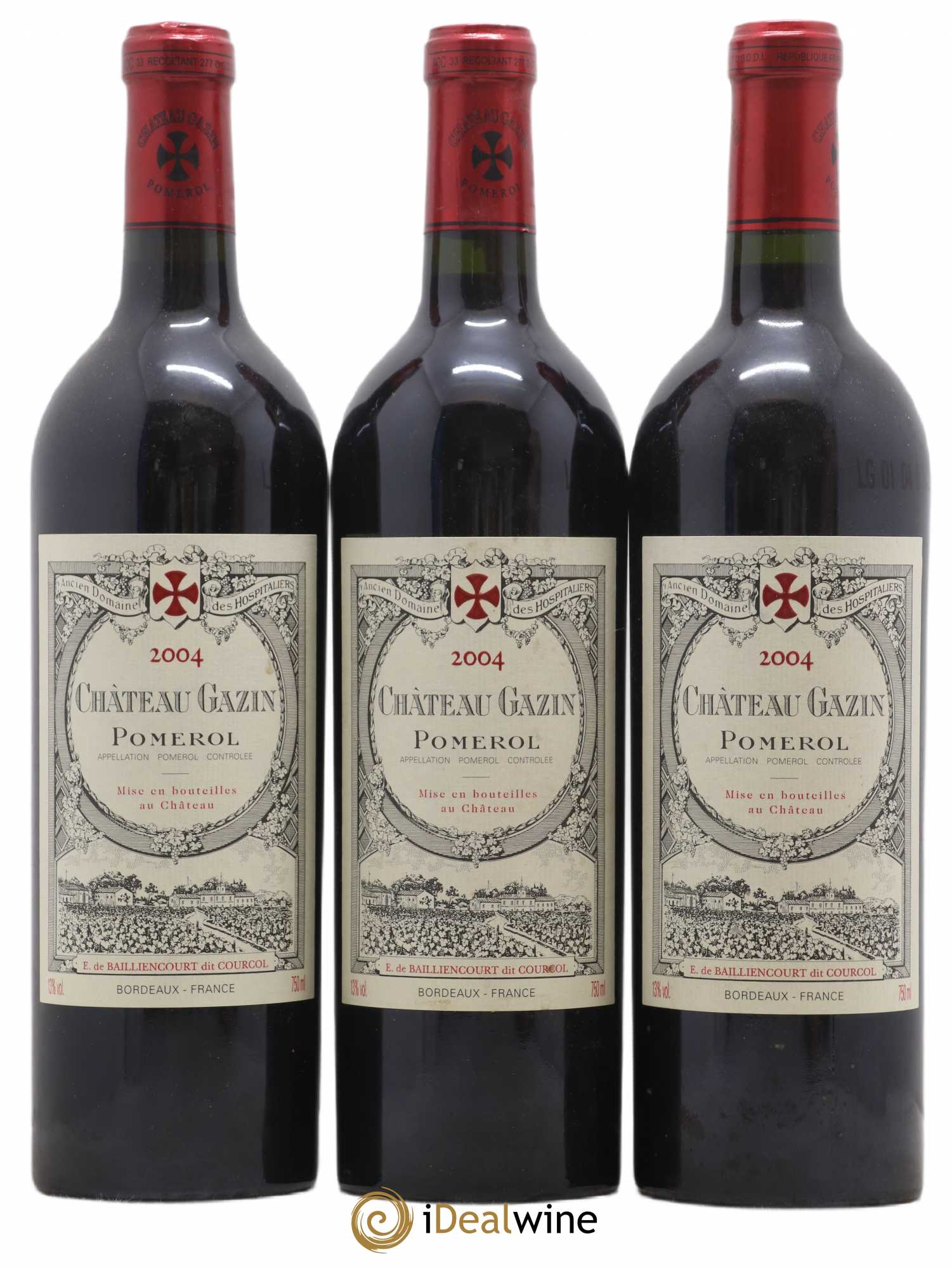 Château Gazin 2004 - Lot de 3 bouteilles - 0