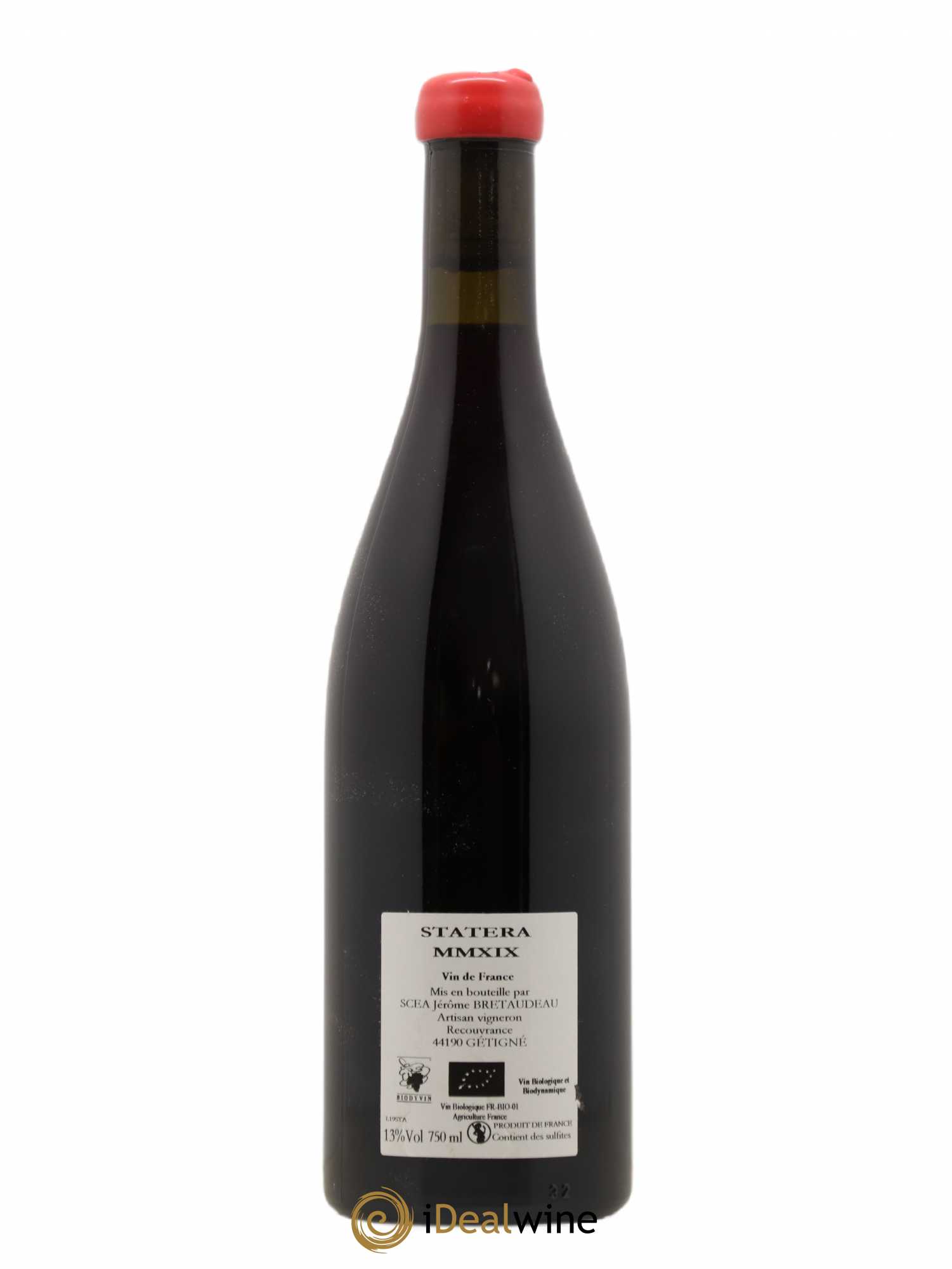 Vin de France Statera Jérôme Bretaudeau - Domaine de Bellevue 2019 - Lot de 1 bouteille - 1