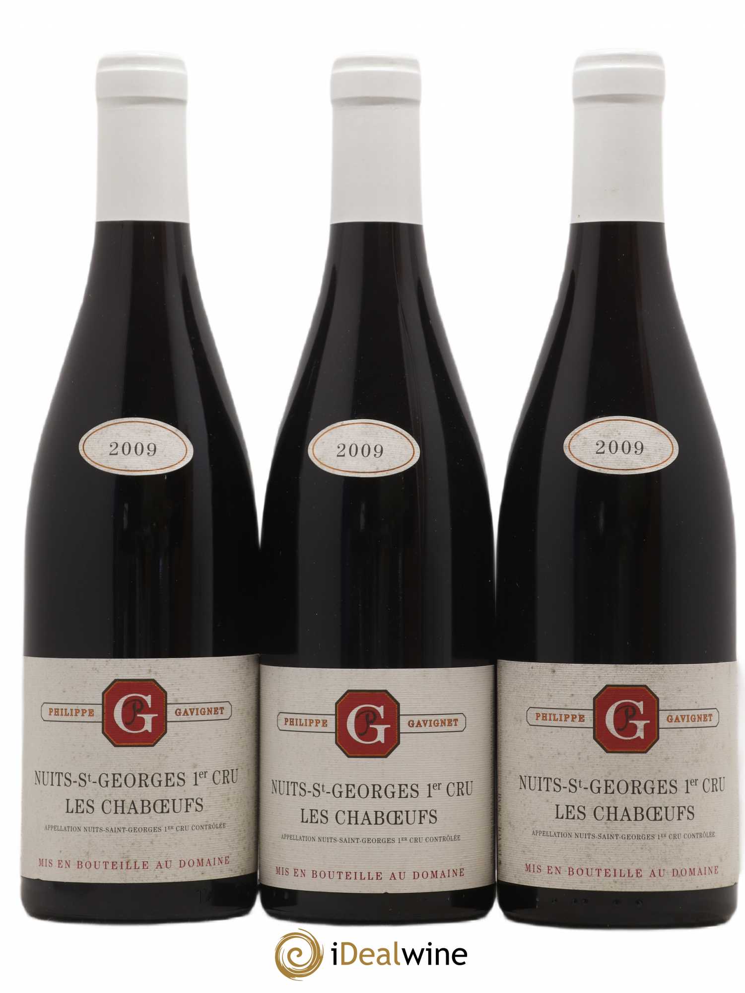 Nuits-Saint-Georges 1er Cru Les Chaboeufs Domaine Philippe Gavignet 2009 - Posten von 3 Flaschen - 0