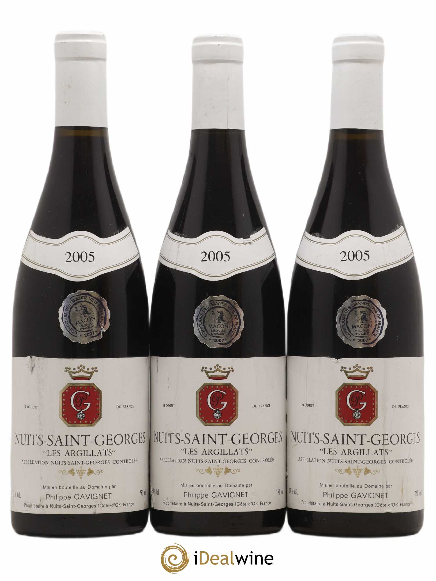Nuits-Saint-Georges Les Argillats Domaine Philippe Gavignet 2005 - Posten von 3 Flaschen - 0