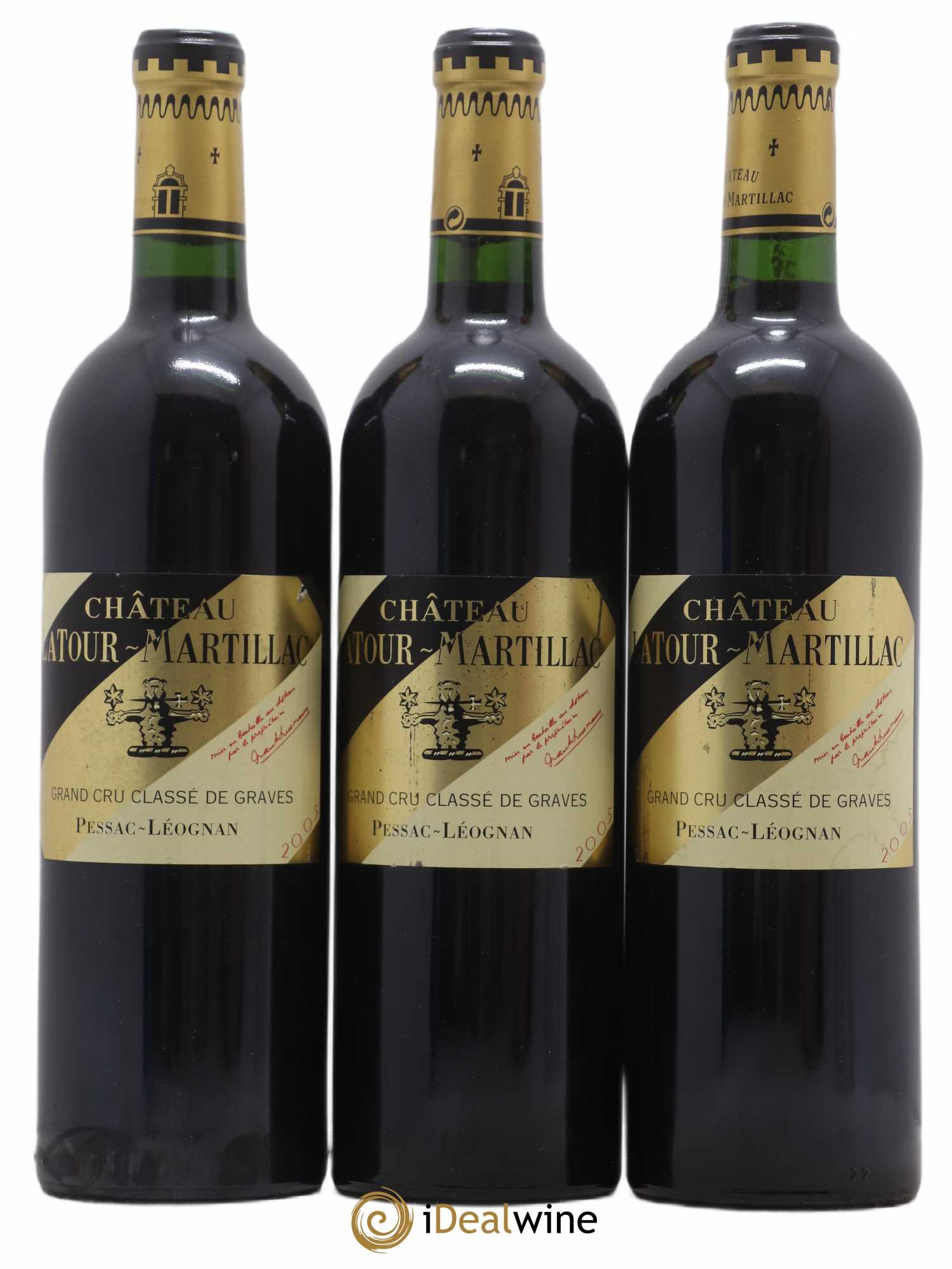 Château Latour-Martillac Cru Classé de Graves 2005 - Lot de 3 bouteilles - 0