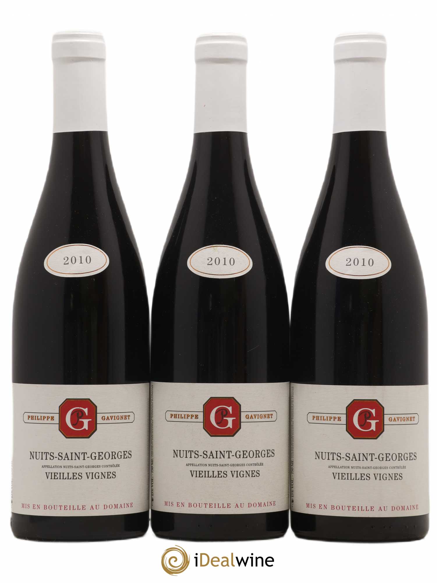 Nuits-Saint-Georges Vieilles vignes Domaine Philippe Gavignet 2010 - Posten von 3 Flaschen - 0