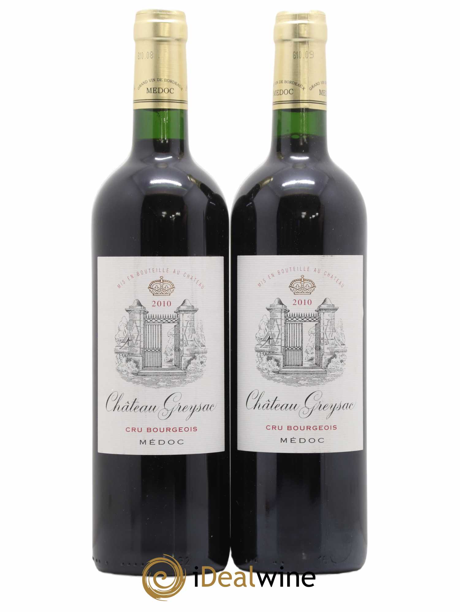 Château Greysac Cru Bourgeois 2010 - Lot de 2 bouteilles - 0