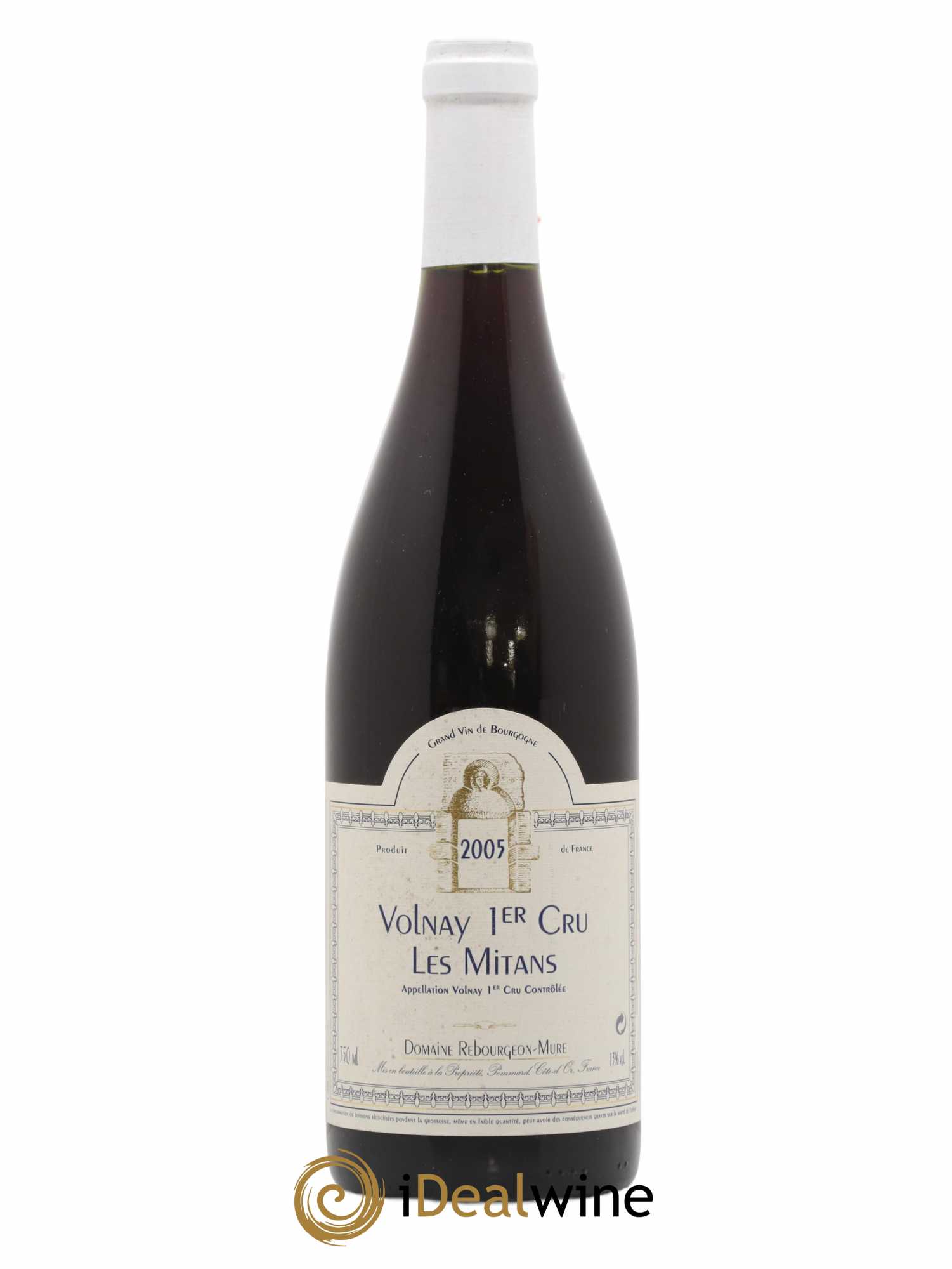 Volnay 1er Cru Les Mitans Domaine Rebourgeon Mure 2005 - Posten von 1 Flasche - 0