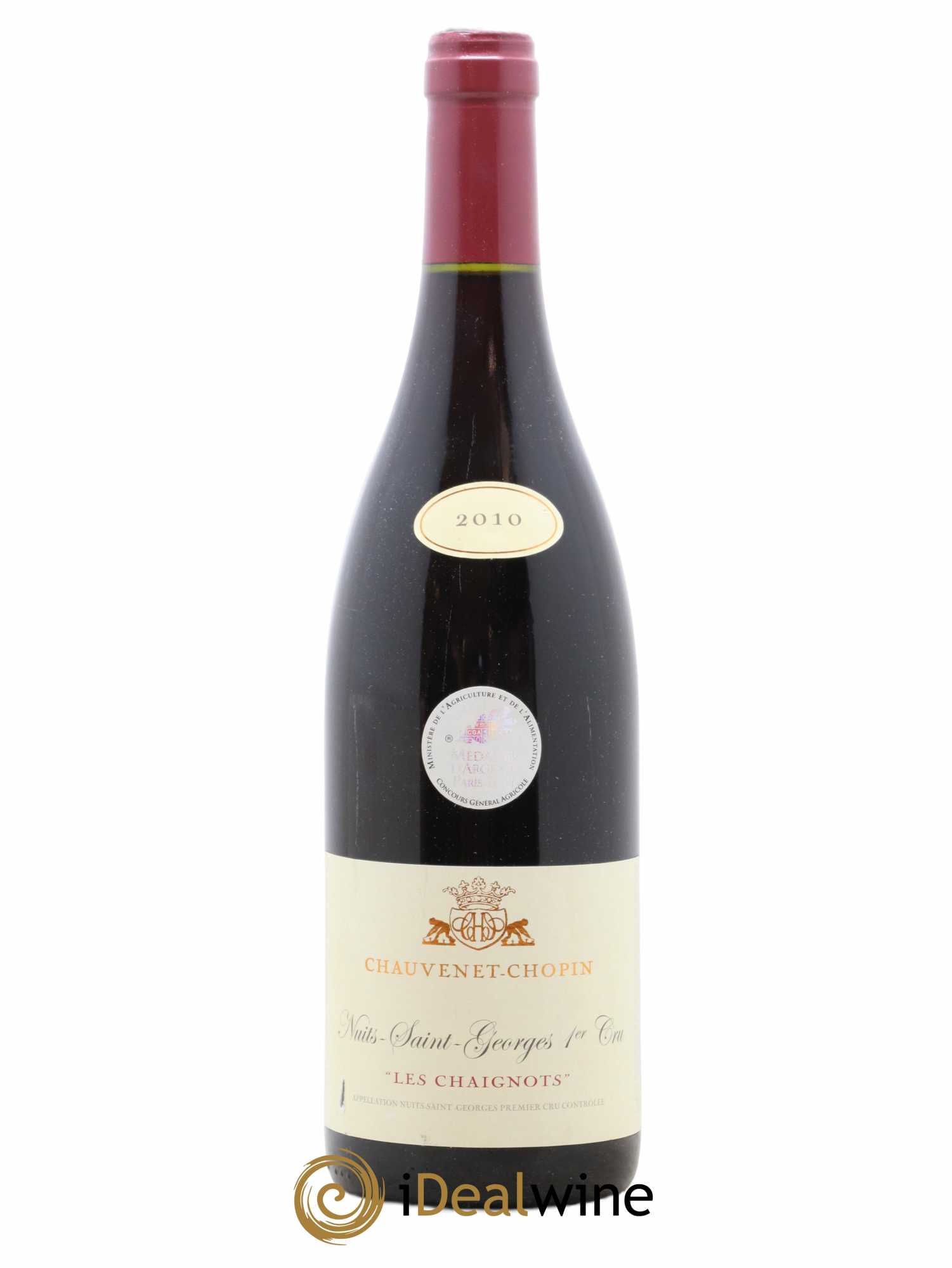 Nuits-Saint-Georges 1er Cru Les Chaignots Chauvenet Chopin 2010 - Lot of 1 bottle - 0