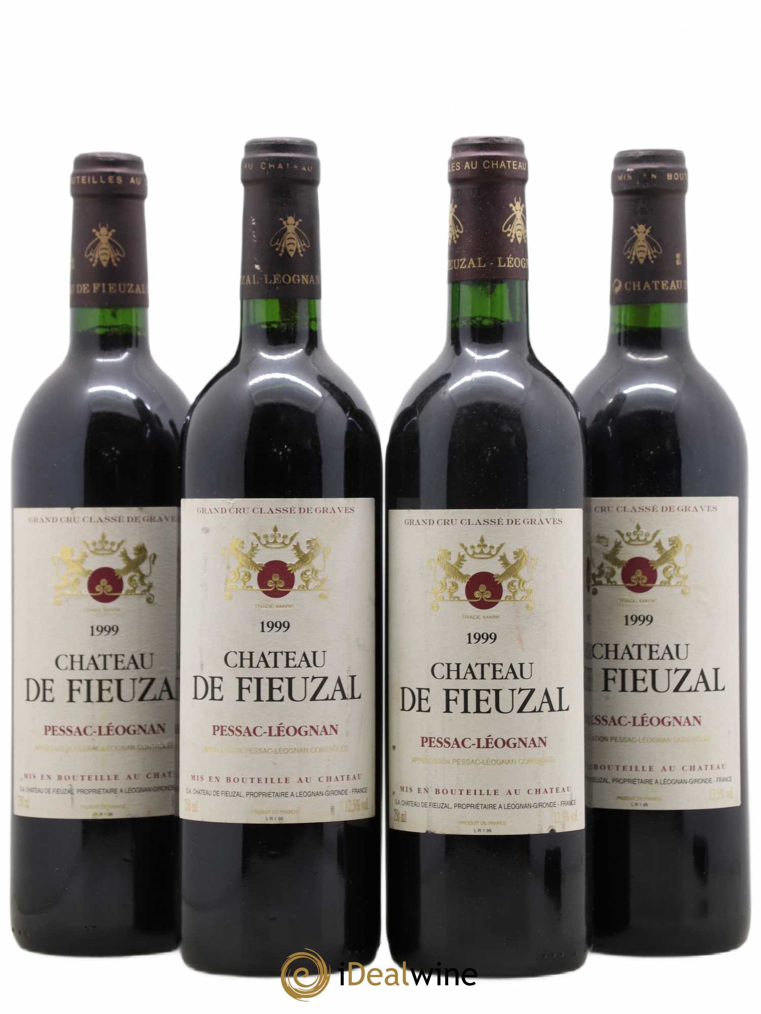 Château de Fieuzal Cru Classé de Graves 1999 - Lot de 4 bouteilles - 0