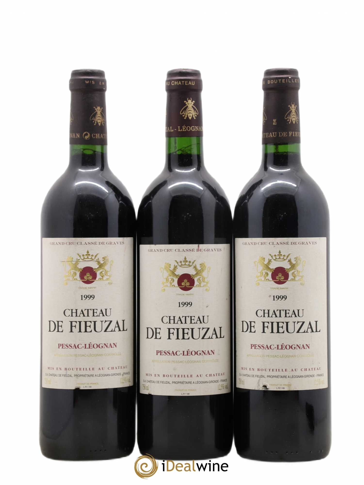 Château de Fieuzal Cru Classé de Graves 1999 - Lot de 3 bouteilles - 0