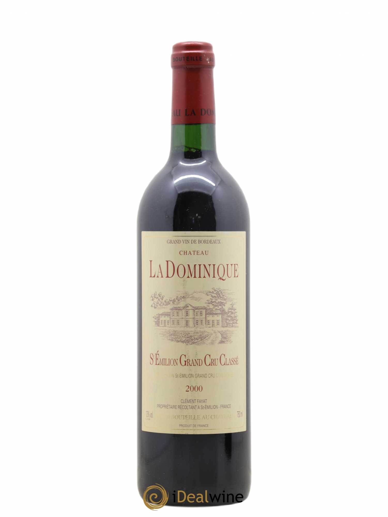 Château la Dominique Grand Cru Classé 2000 - Lot de 1 bouteille - 0