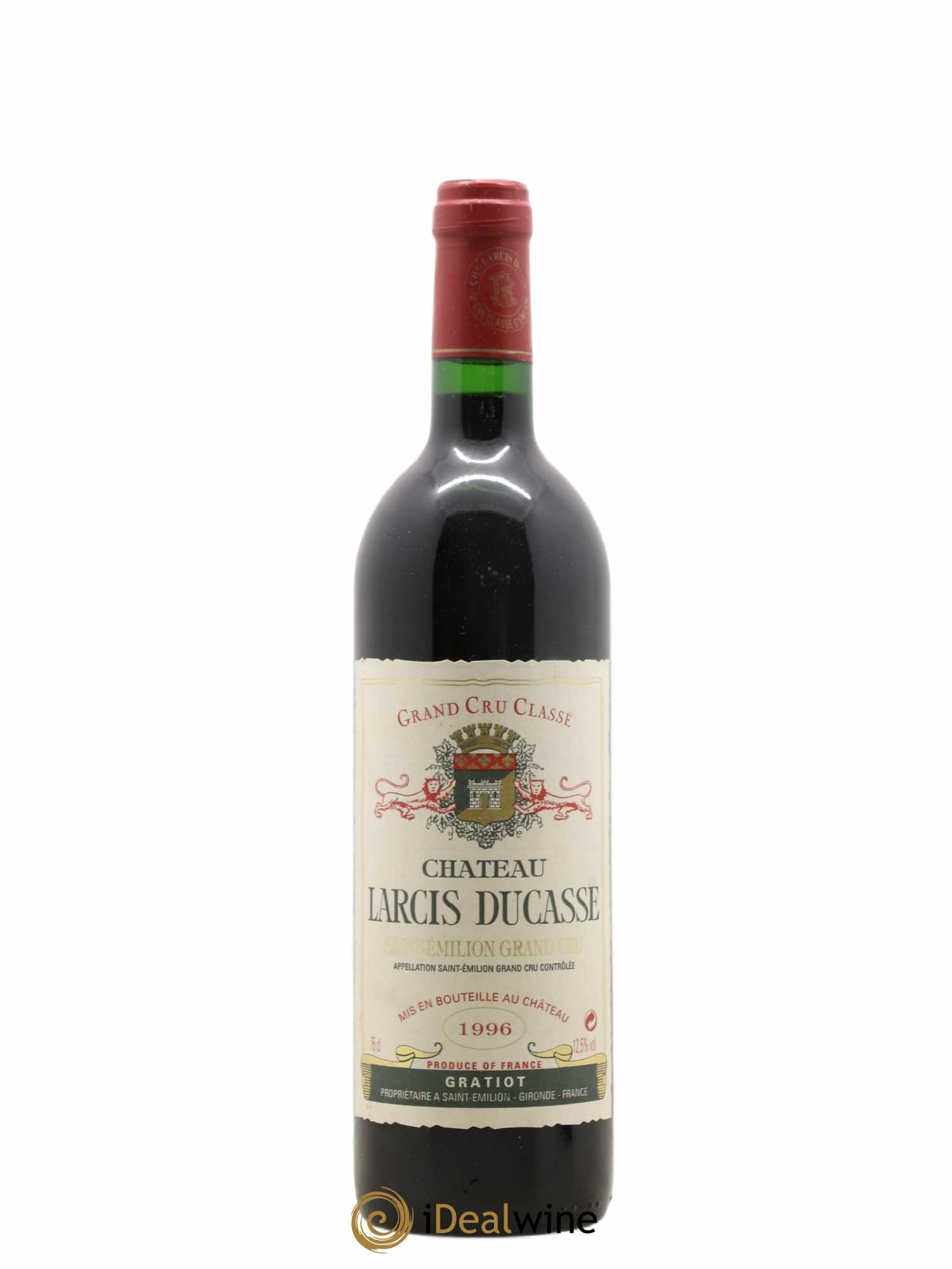 Château Larcis Ducasse 1er Grand Cru Classé B 1996 - Lot de 1 bouteille - 0