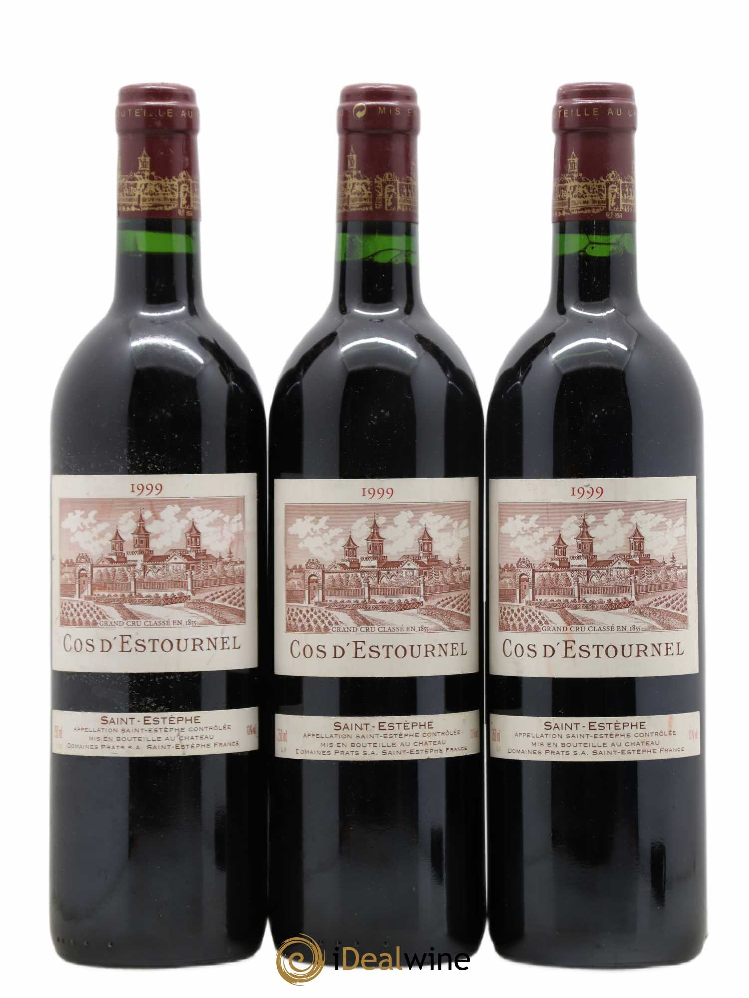 Cos d'Estournel 2ème Grand Cru Classé 1999 - Lot de 3 bouteilles - 0