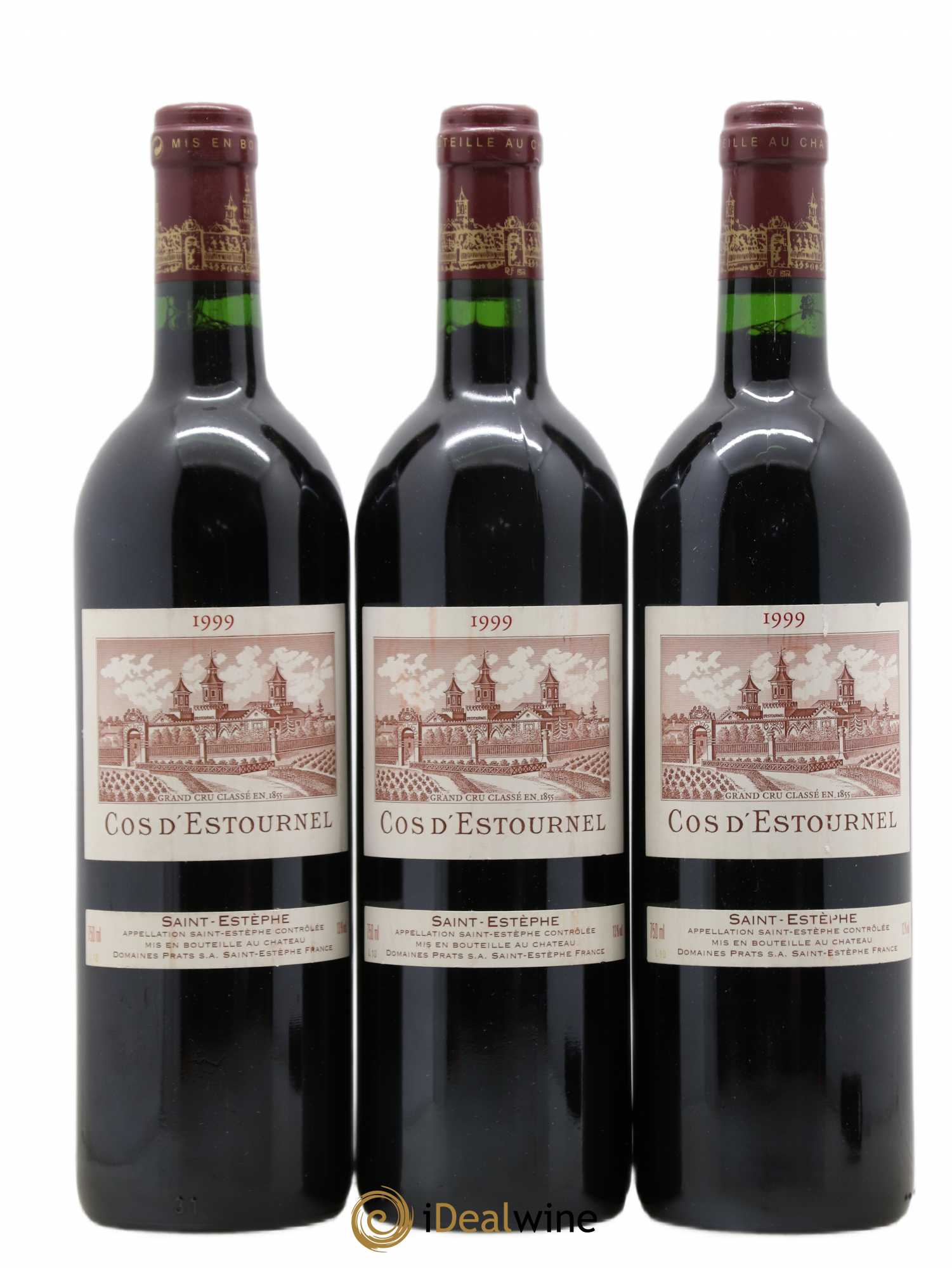 Cos d'Estournel 2ème Grand Cru Classé 1999 - Lot de 3 bouteilles - 0