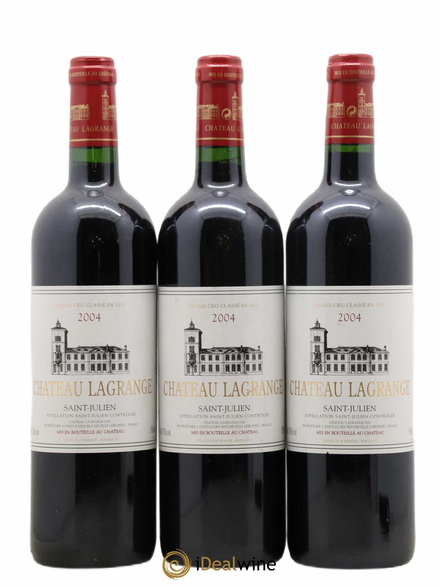 Château Lagrange 3ème Grand Cru Classé 2004 - Lot de 3 bouteilles - 0