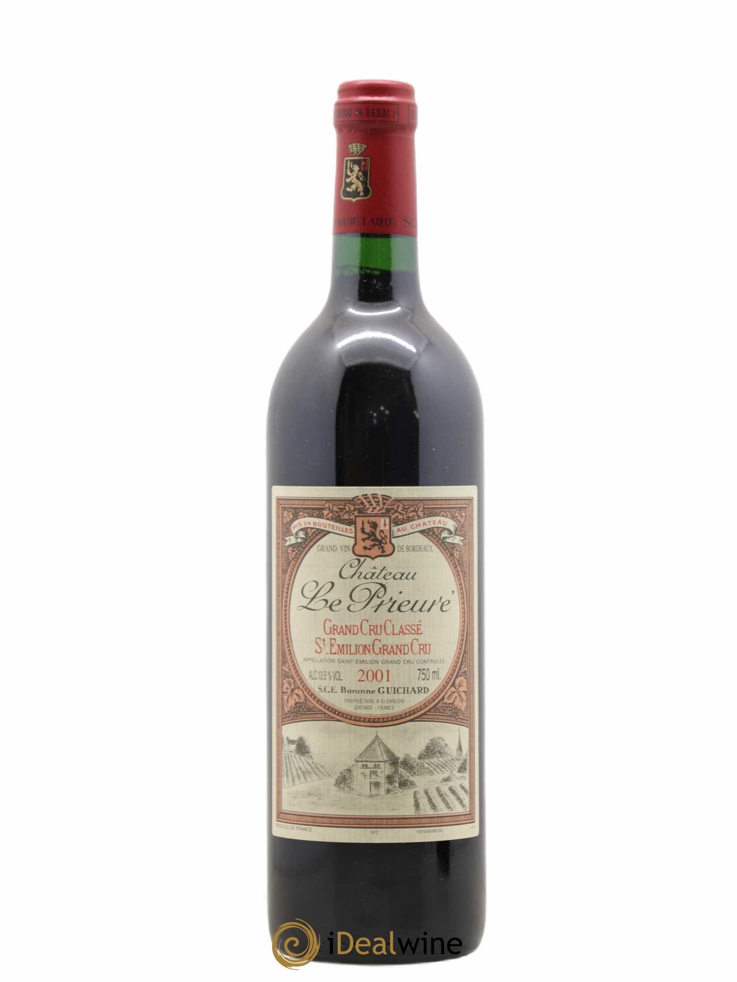 Château le Prieuré Grand Cru Classé 2001 - Lot de 1 bouteille - 0