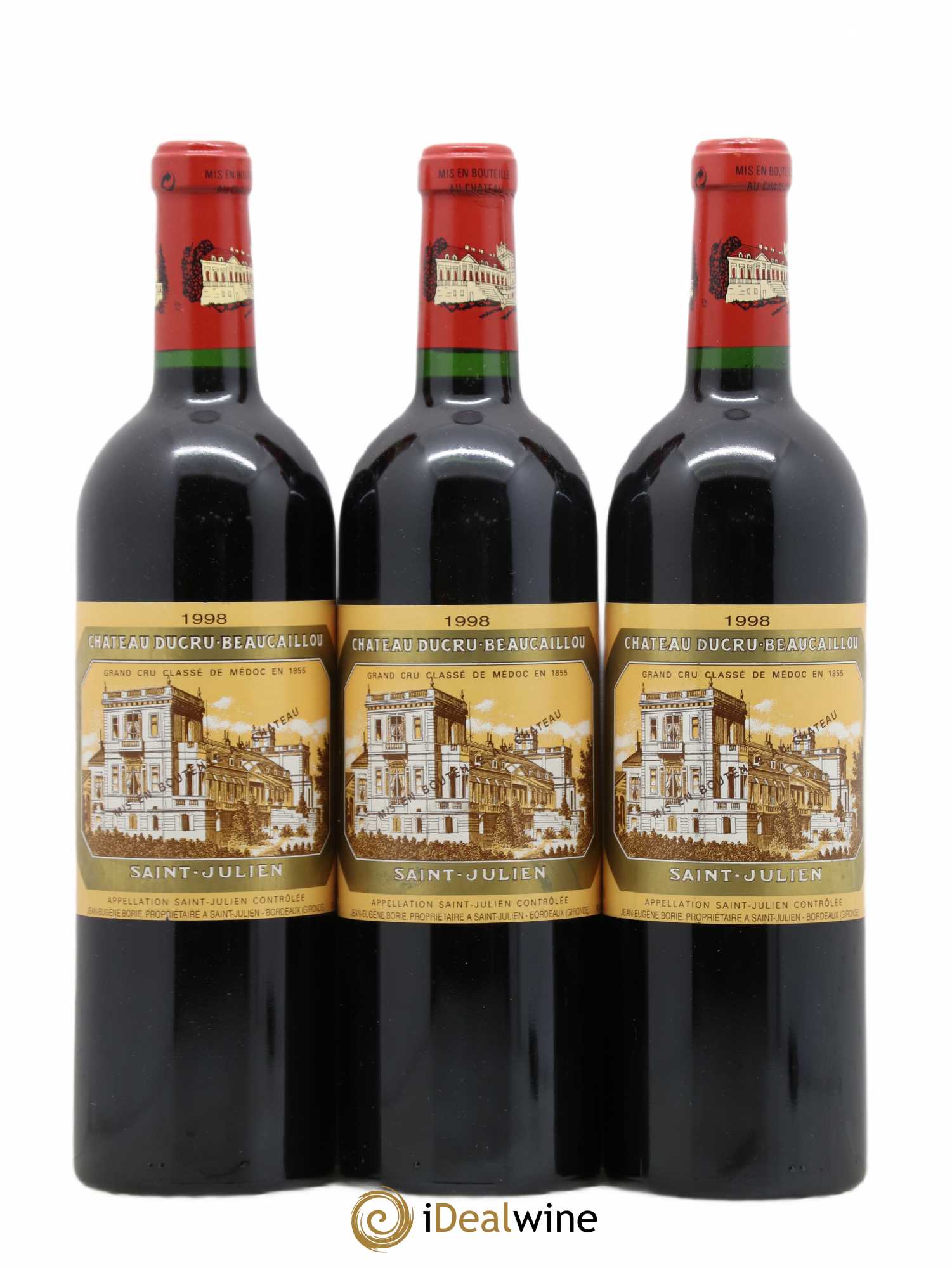 Château Ducru Beaucaillou 2ème Grand Cru Classé 1998 - Lot de 3 bouteilles - 0
