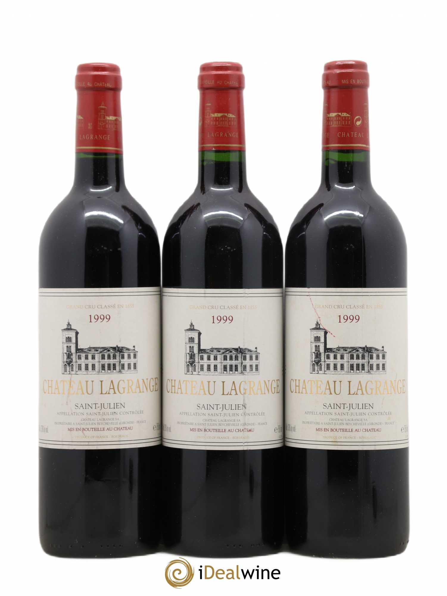 Château Lagrange 3ème Grand Cru Classé 1999 - Lot de 3 bouteilles - 0