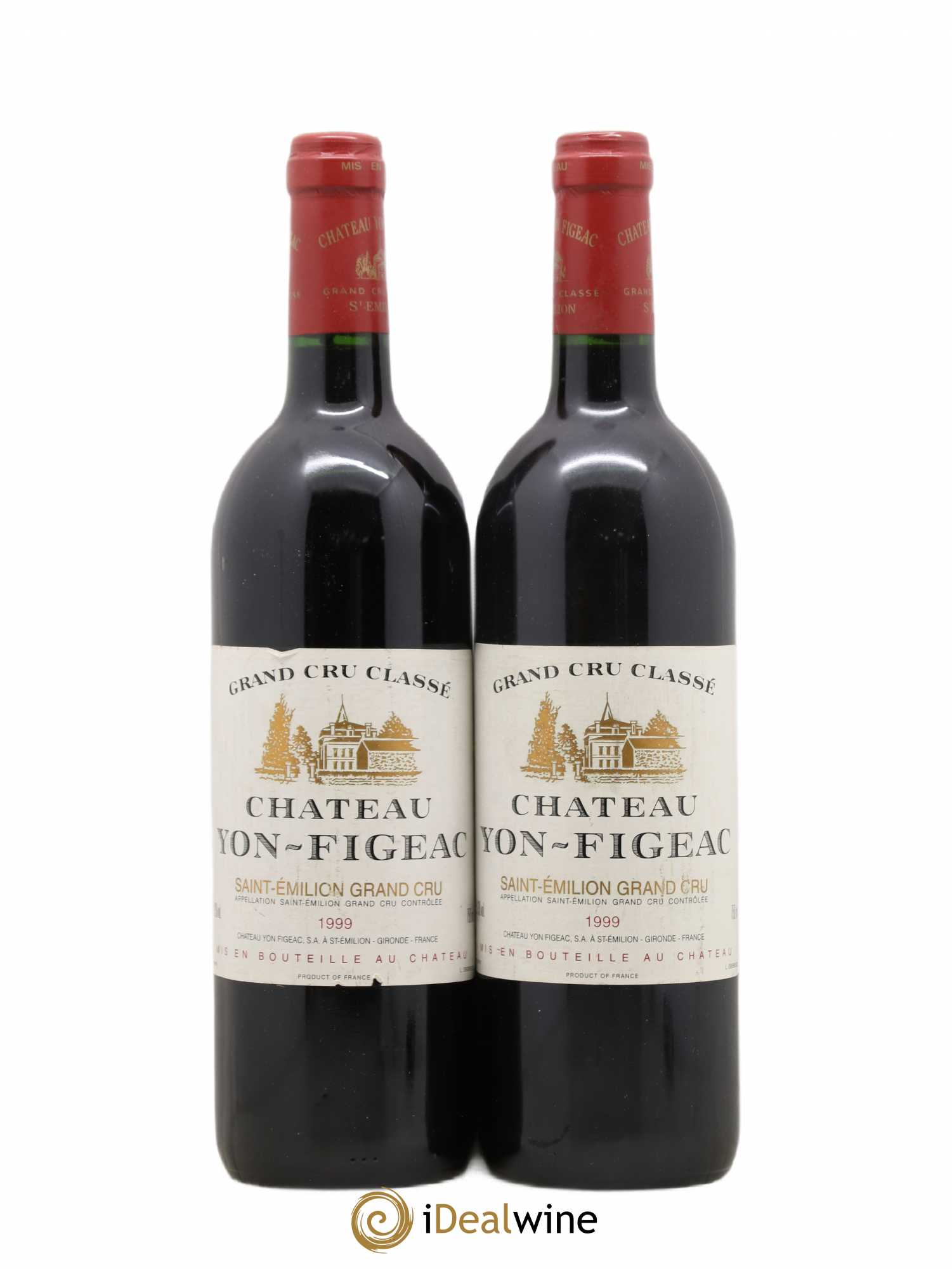 Château Yon Figeac Grand Cru Classé 1999 - Lot de 2 bouteilles - 0