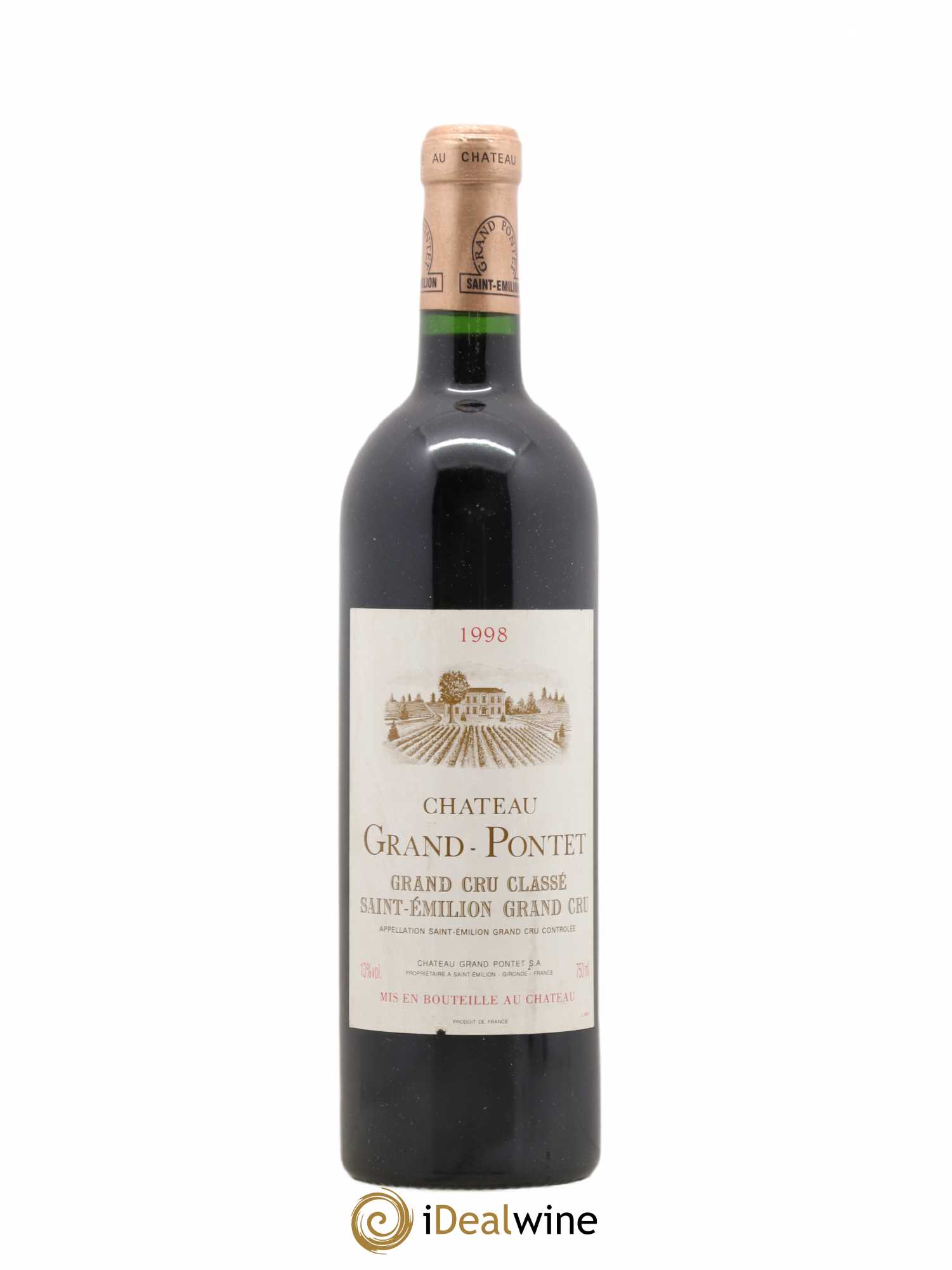 Château Grand Pontet Grand Cru Classé 1998 - Lot de 1 bouteille - 0