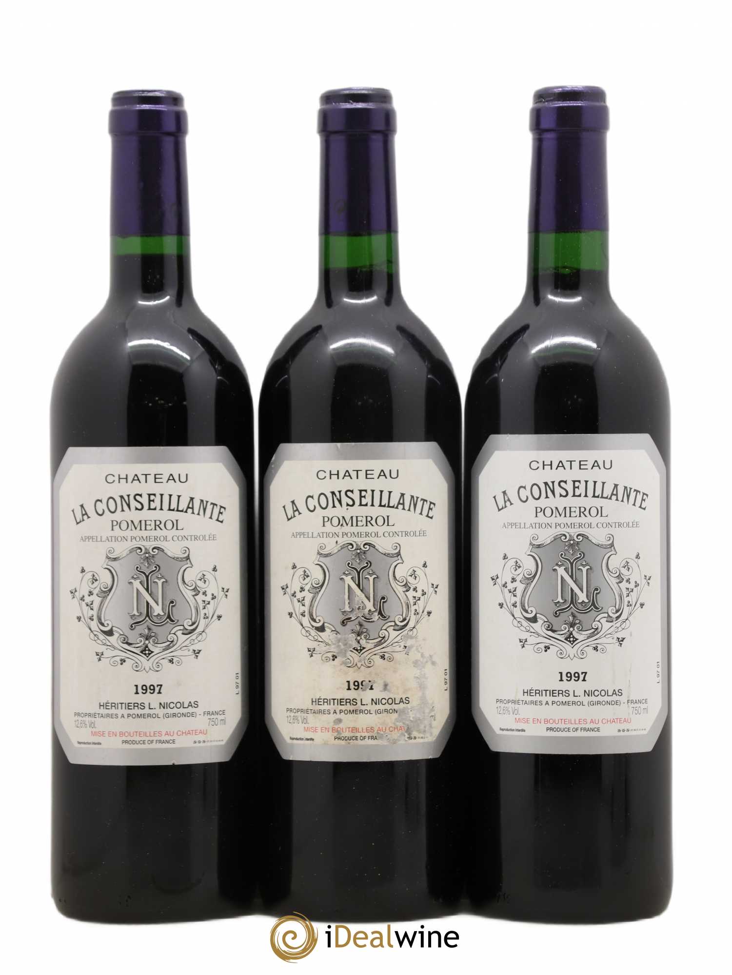 Château la Conseillante 1997 - Lot de 3 bouteilles - 0