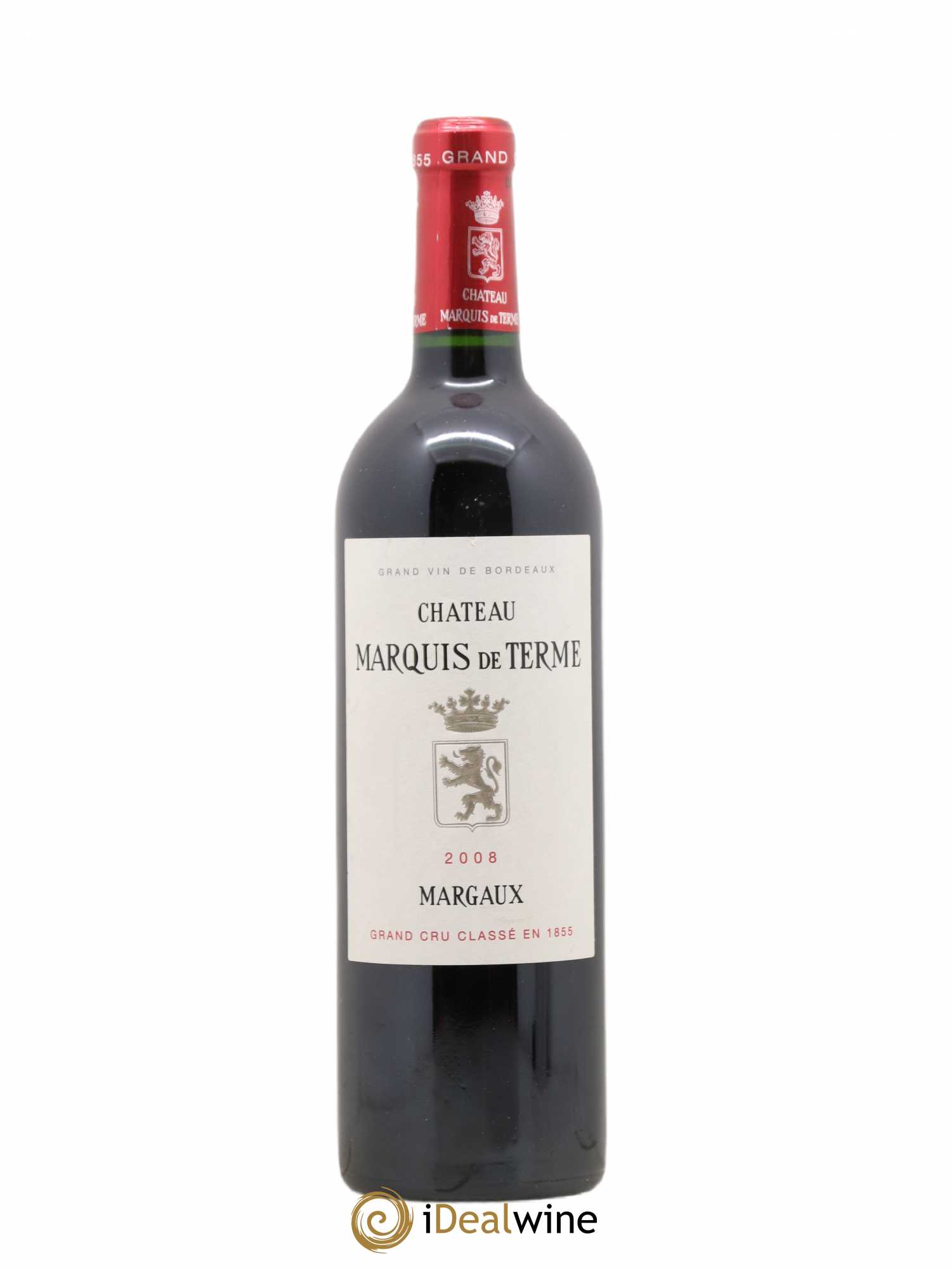 Château Marquis de Terme 4ème Grand Cru Classé 2008 - Lot de 1 bouteille - 0