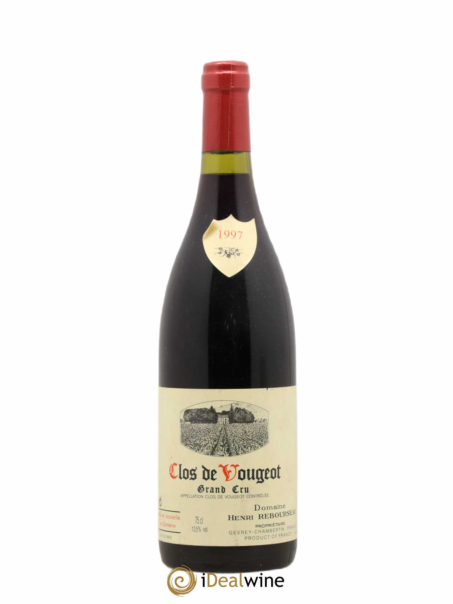 Clos de Vougeot Grand Cru Henri Rebourseau (Domaine) 1997 - Lot de 1 bouteille - 0