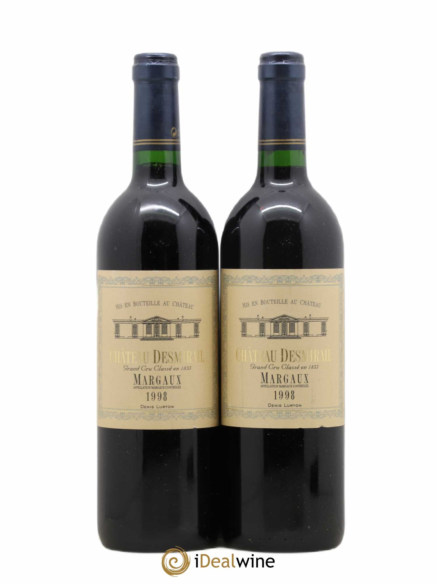 Château Desmirail 3ème Grand Cru Classé 1998 - Lot de 2 bouteilles - 0