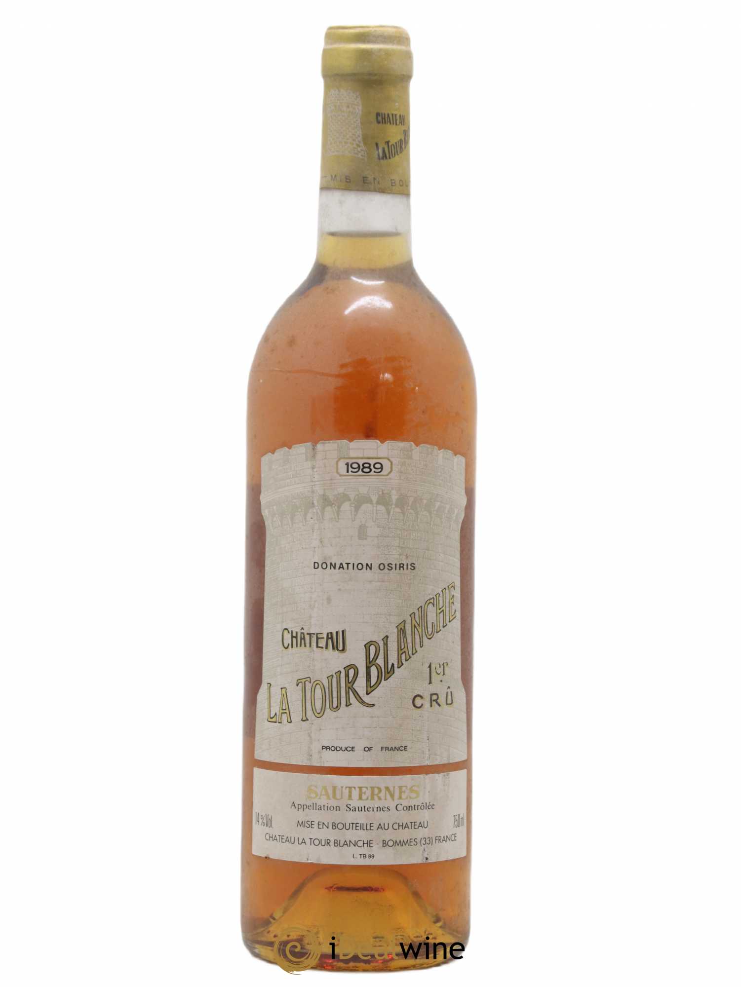 Château la Tour Blanche 1er Grand Cru Classé 1989 - Lot de 1 bouteille - 0