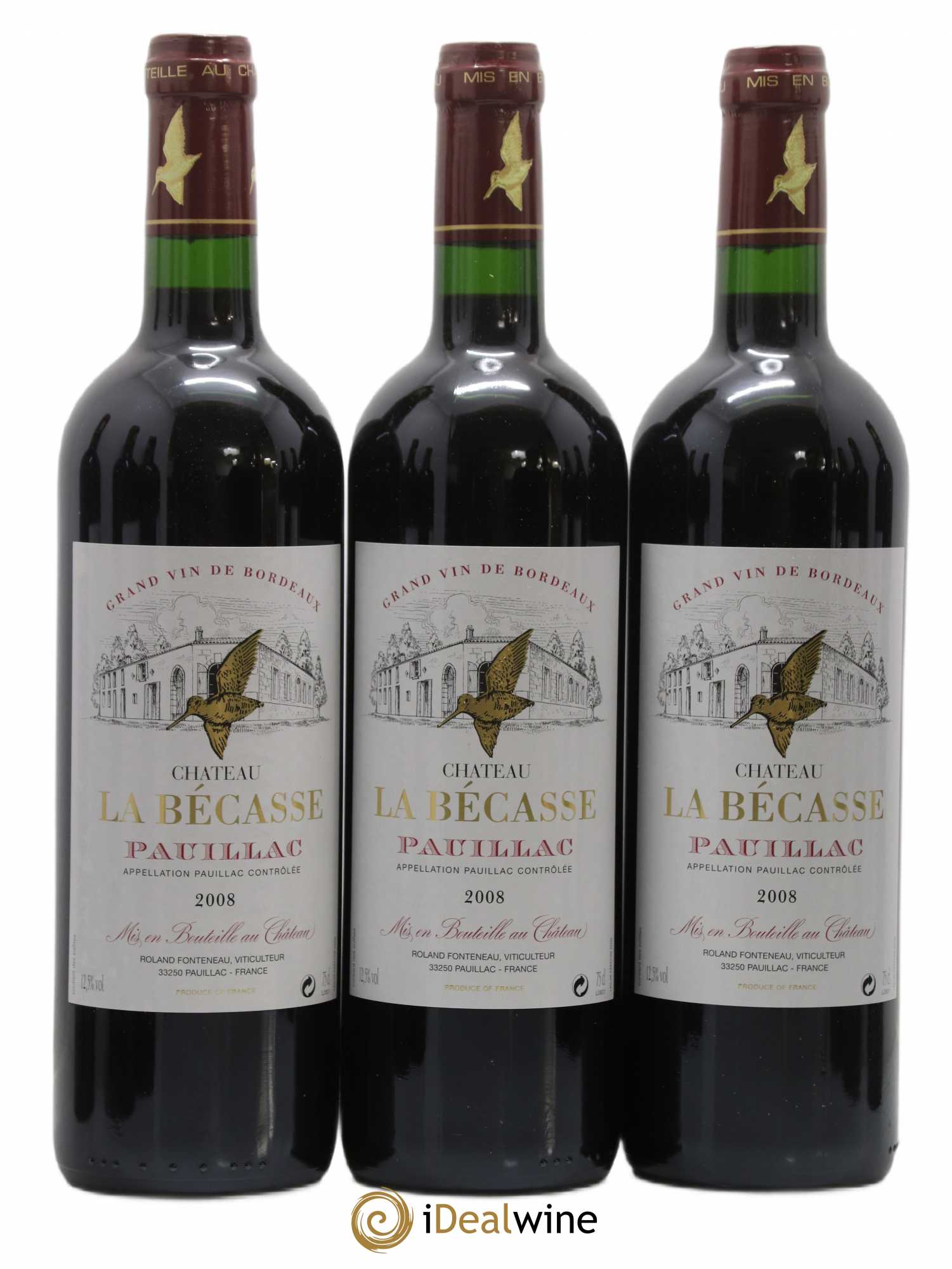 Château la Bécasse 2008 - Lot de 12 bouteilles - 1