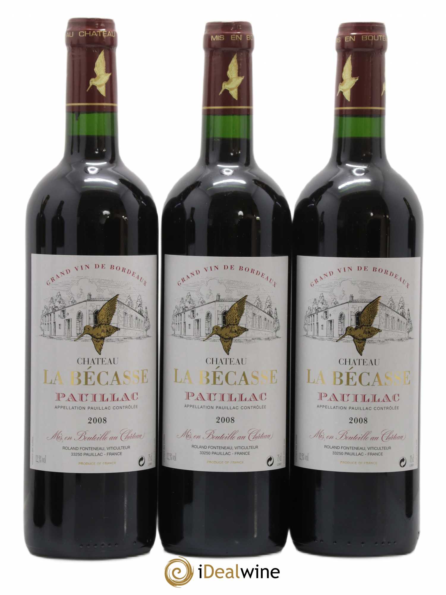 Château la Bécasse 2008 - Lot de 12 bouteilles - 2