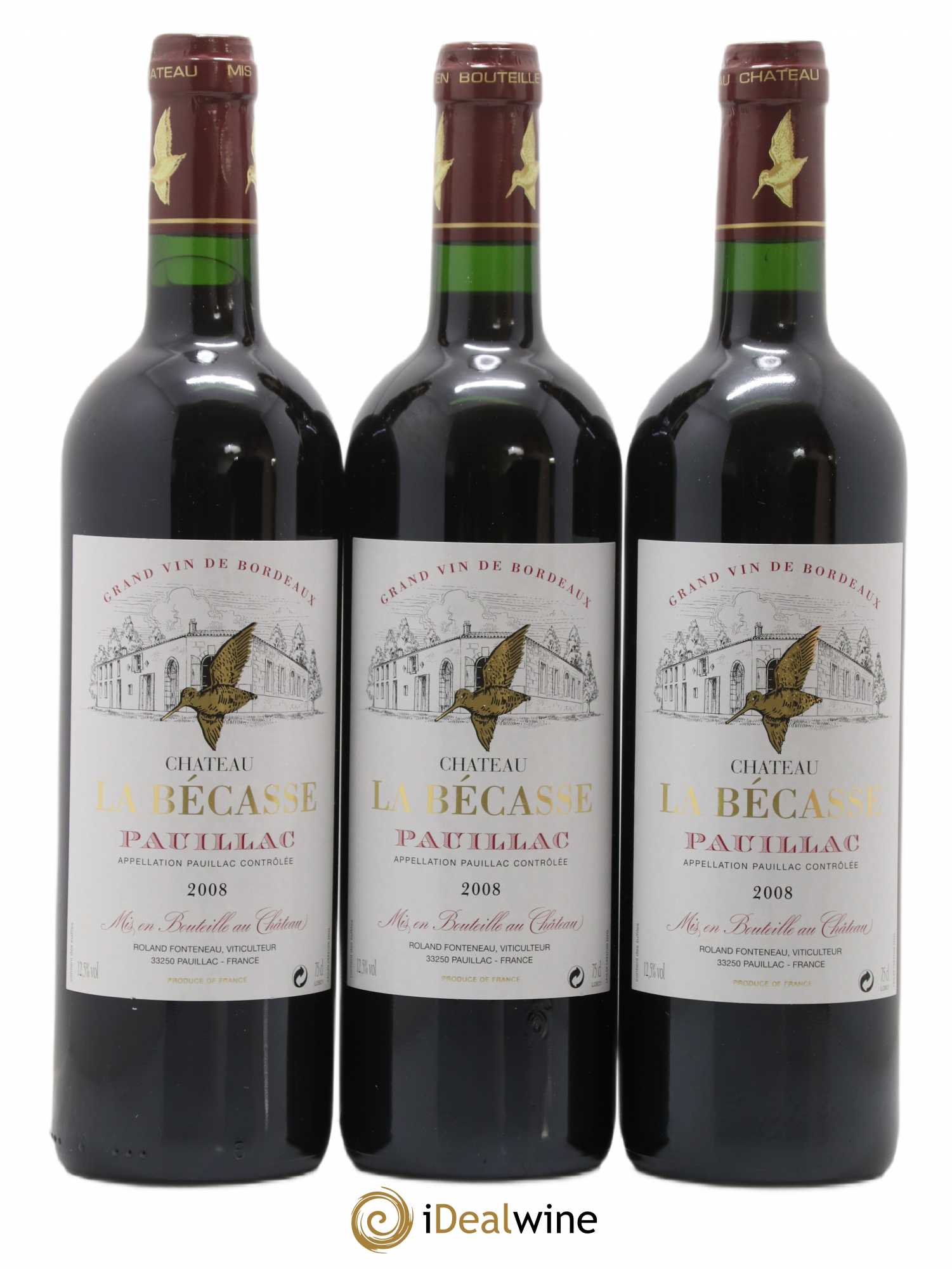 Château la Bécasse 2008 - Lot de 12 bouteilles - 4
