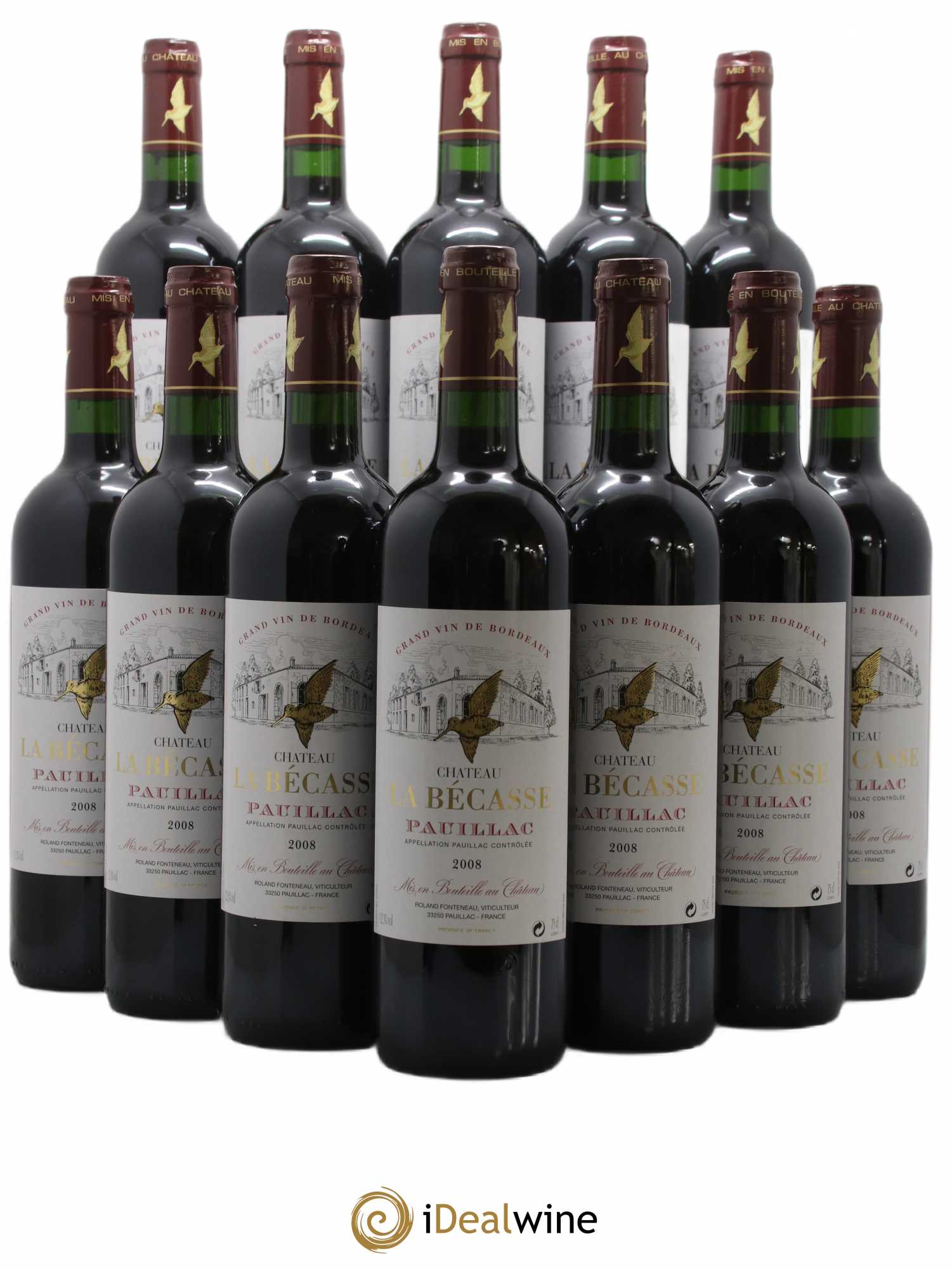 Château la Bécasse 2008 - Lot de 12 bouteilles - 0
