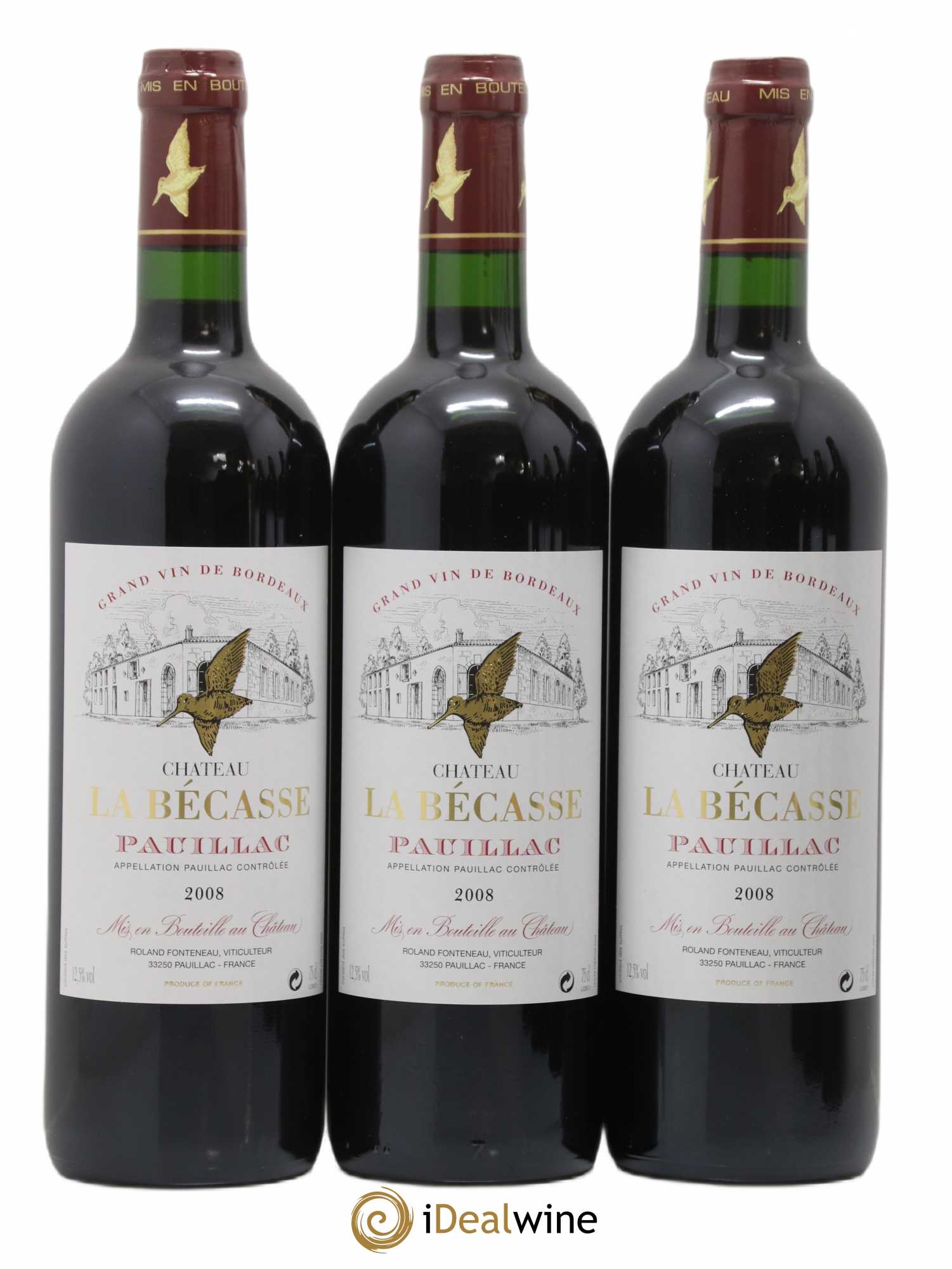 Château la Bécasse 2008 - Lot de 6 bouteilles - 1