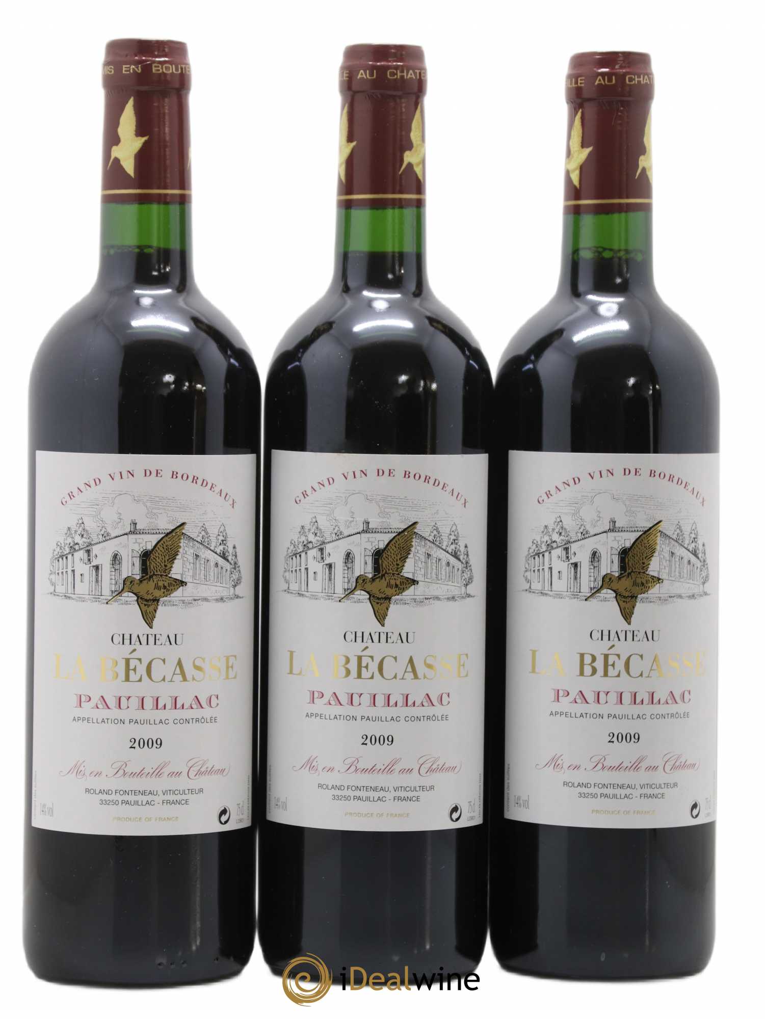 Château la Bécasse 2009 - Lot de 3 bouteilles - 0