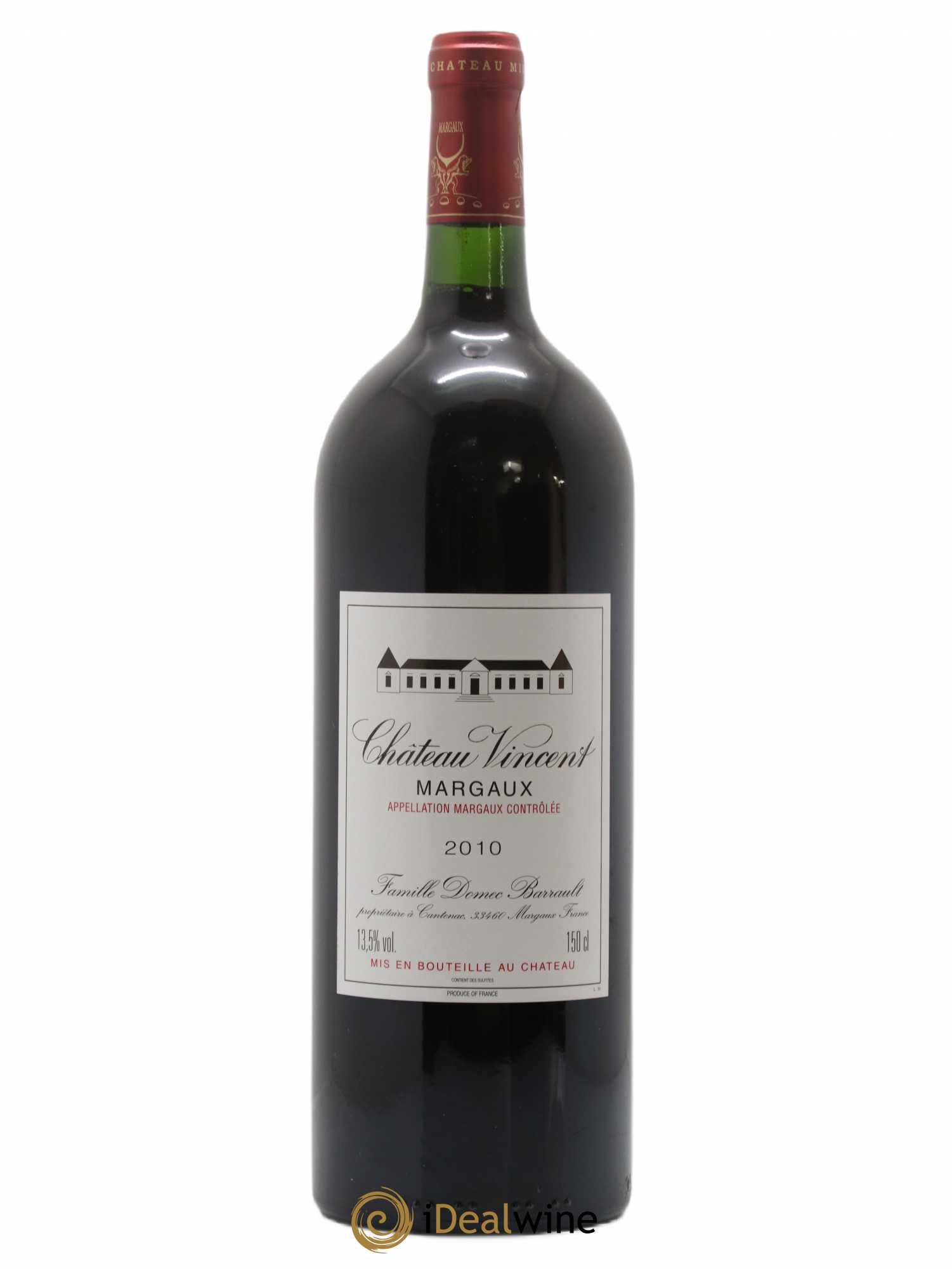 Bordeaux Margaux Château Vincent 2010 - Posten von 1 Magnum - 0