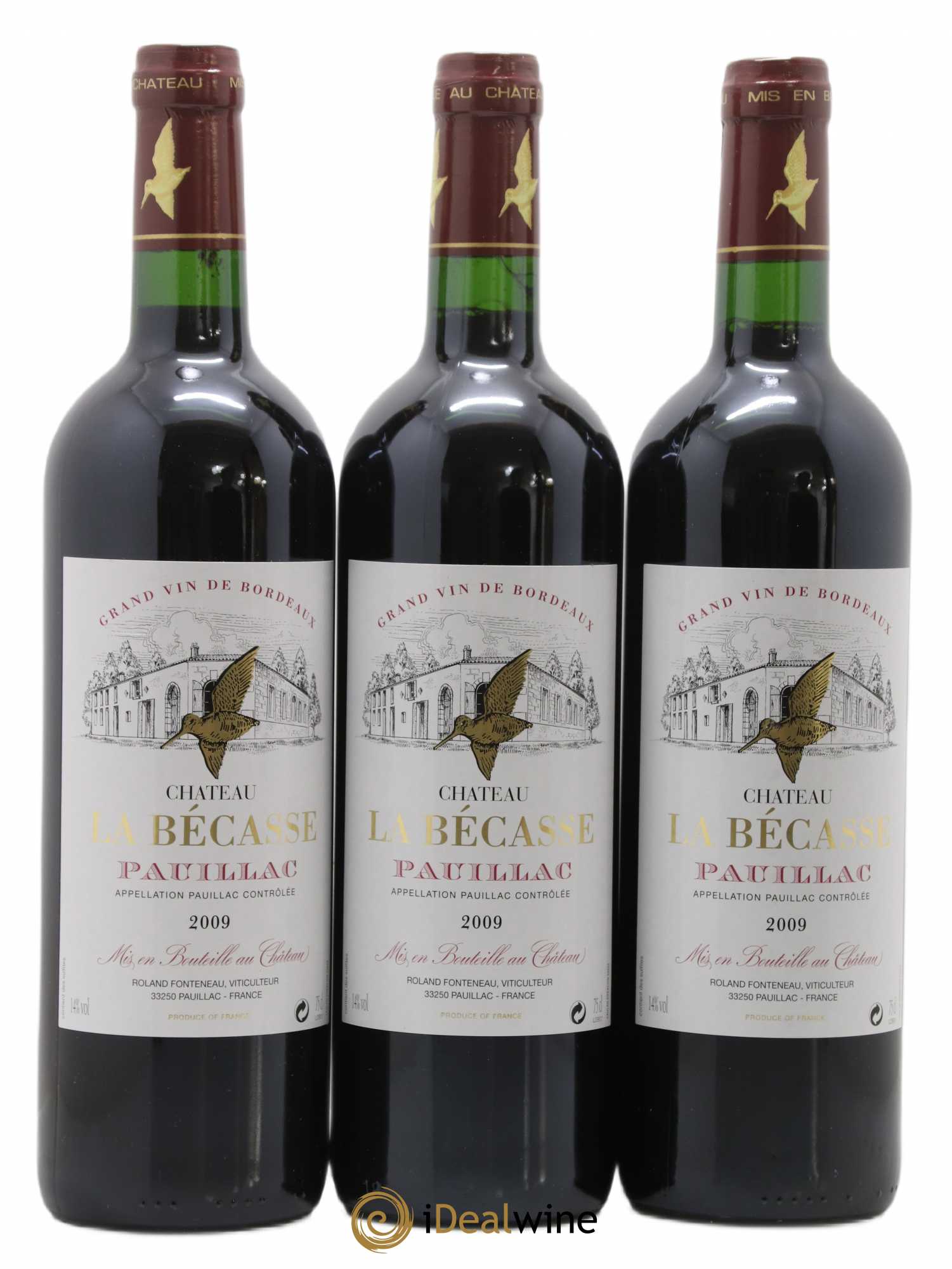 Château la Bécasse 2009 - Lot de 3 bouteilles - 0