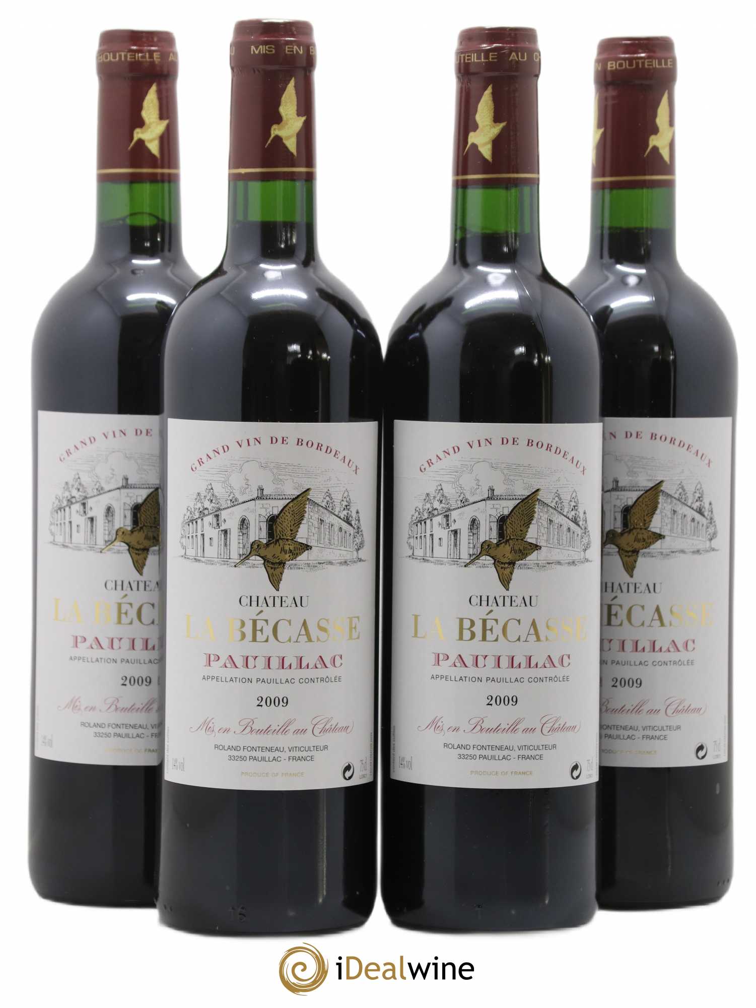 Château la Bécasse 2009 - Lot de 4 bouteilles - 0