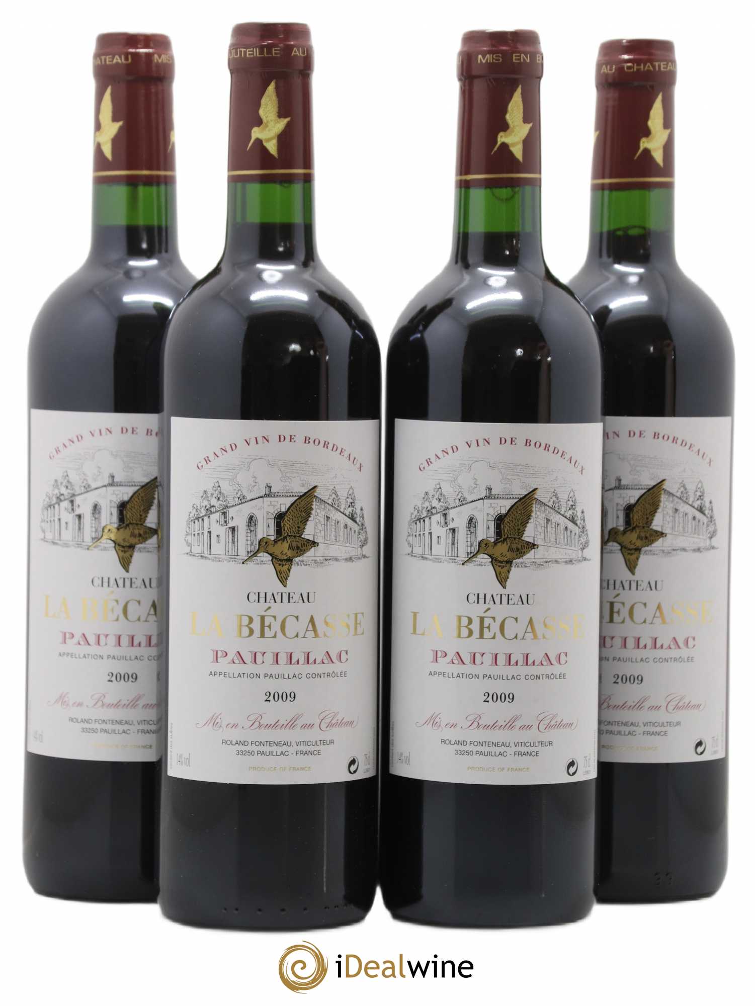 Château la Bécasse 2009 - Lot de 4 bouteilles - 0
