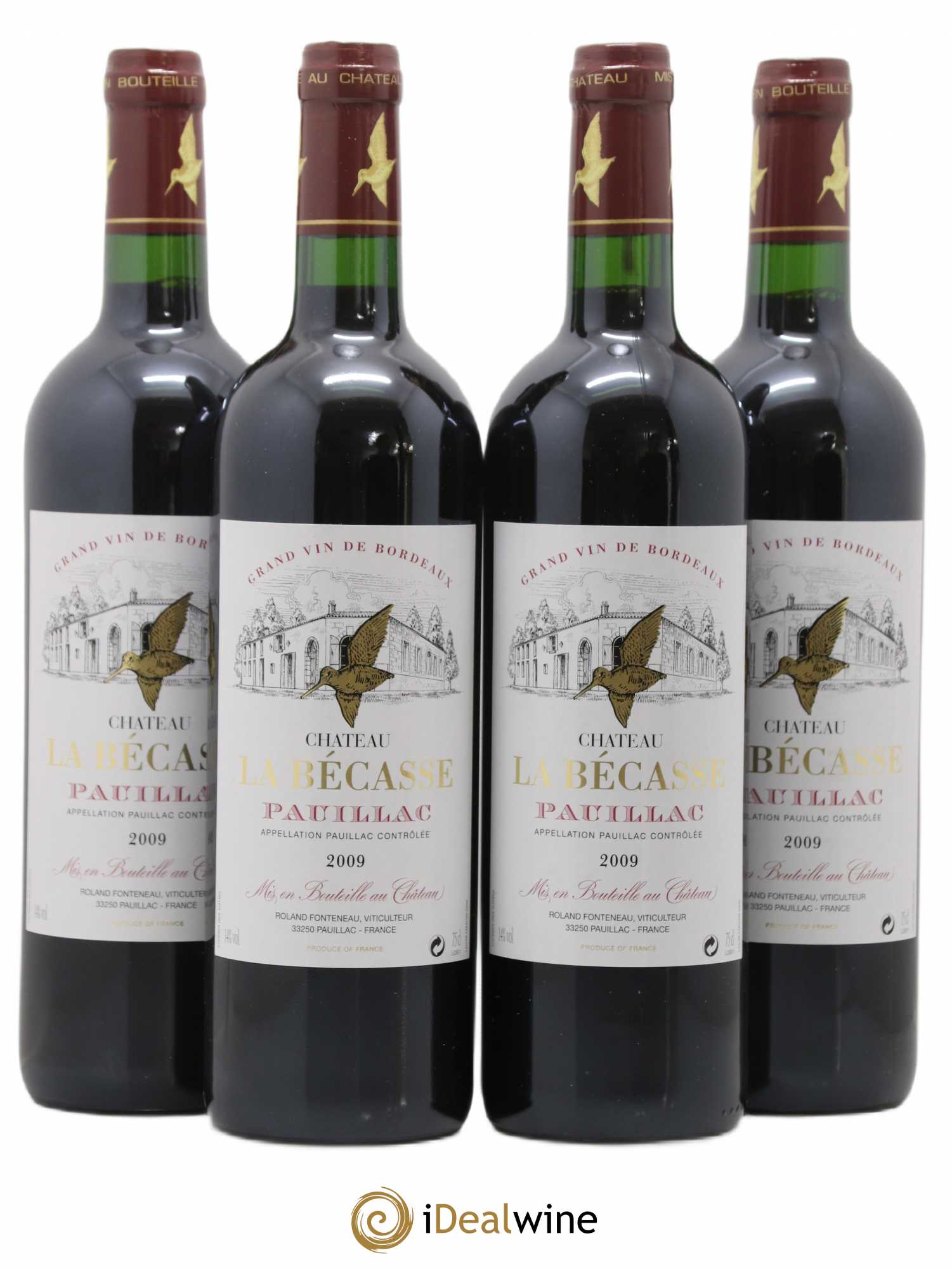 Château la Bécasse 2009 - Lot de 4 bouteilles - 0