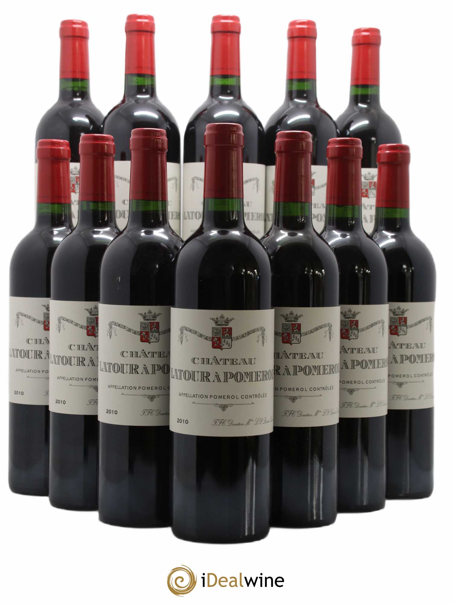 Château Latour à Pomerol 2010 - Lot de 12 bouteilles - 0