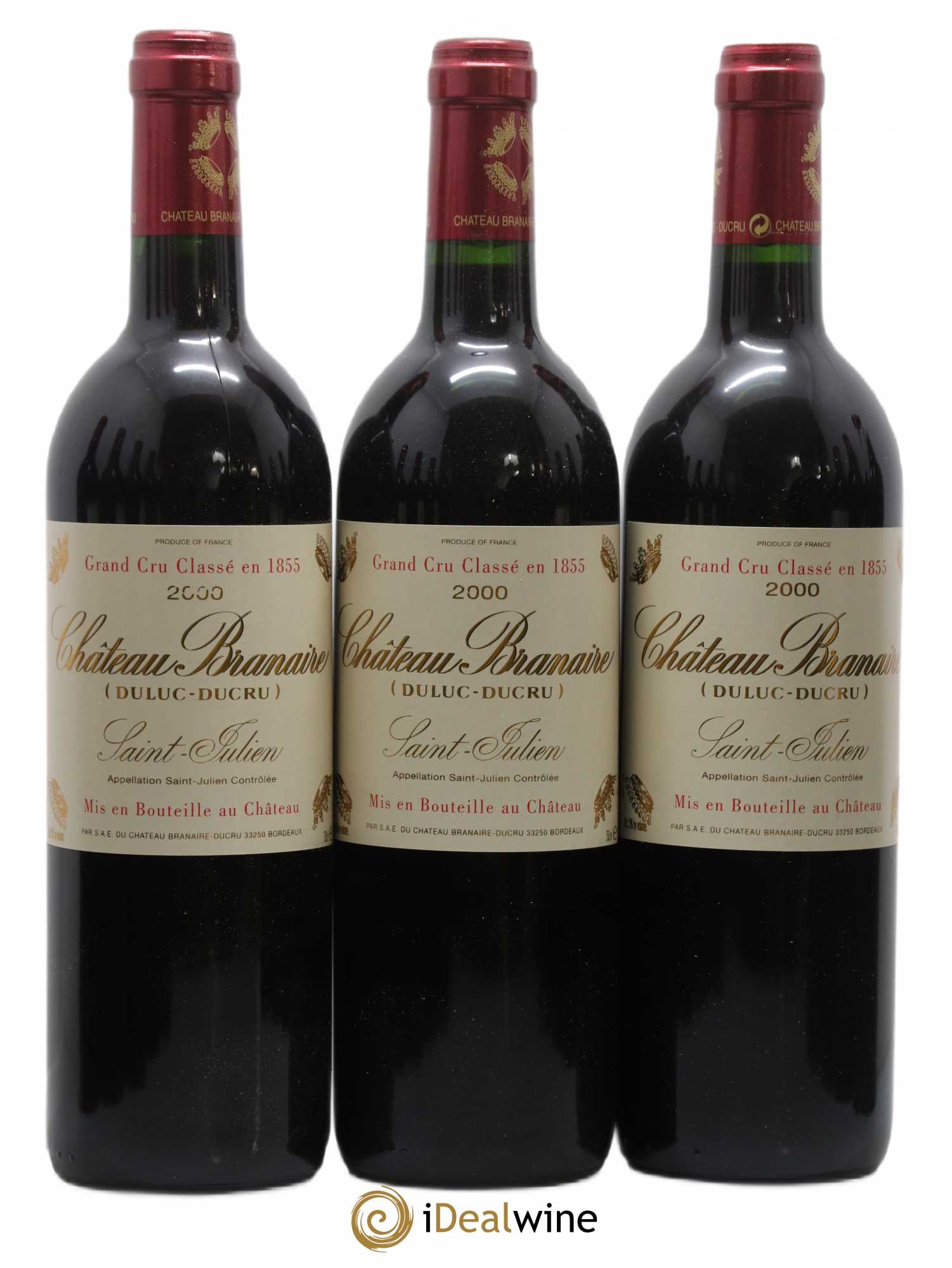 Château Branaire Ducru 4ème Grand Cru Classé 2000 - Lot de 12 bouteilles - 1