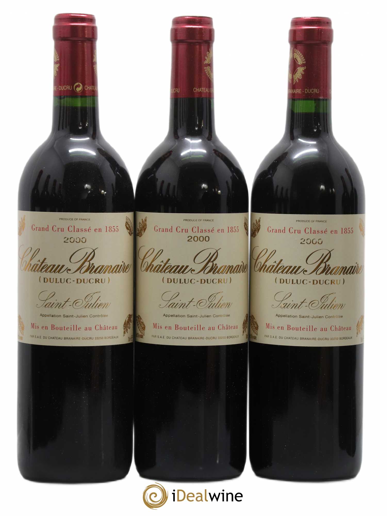 Château Branaire Ducru 4ème Grand Cru Classé 2000 - Lot de 12 bouteilles - 2
