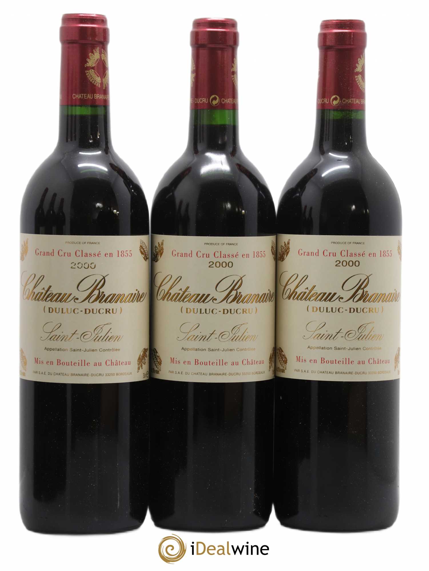 Château Branaire Ducru 4ème Grand Cru Classé 2000 - Lot de 12 bouteilles - 3