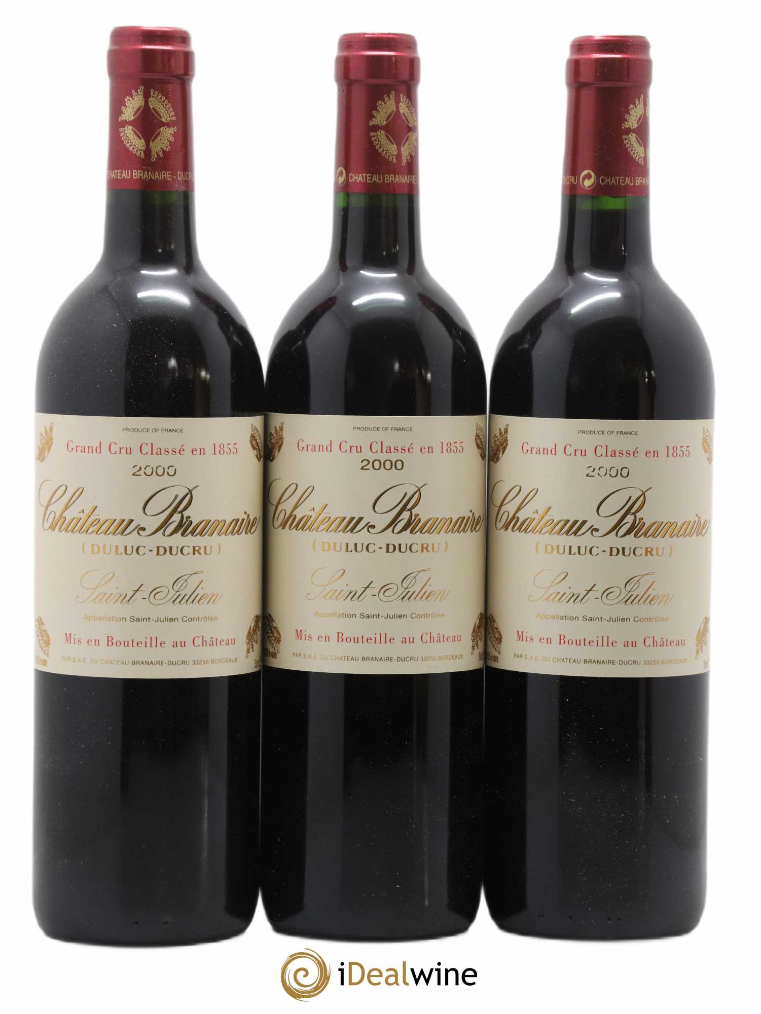 Château Branaire Ducru 4ème Grand Cru Classé 2000 - Lot de 12 bouteilles - 4
