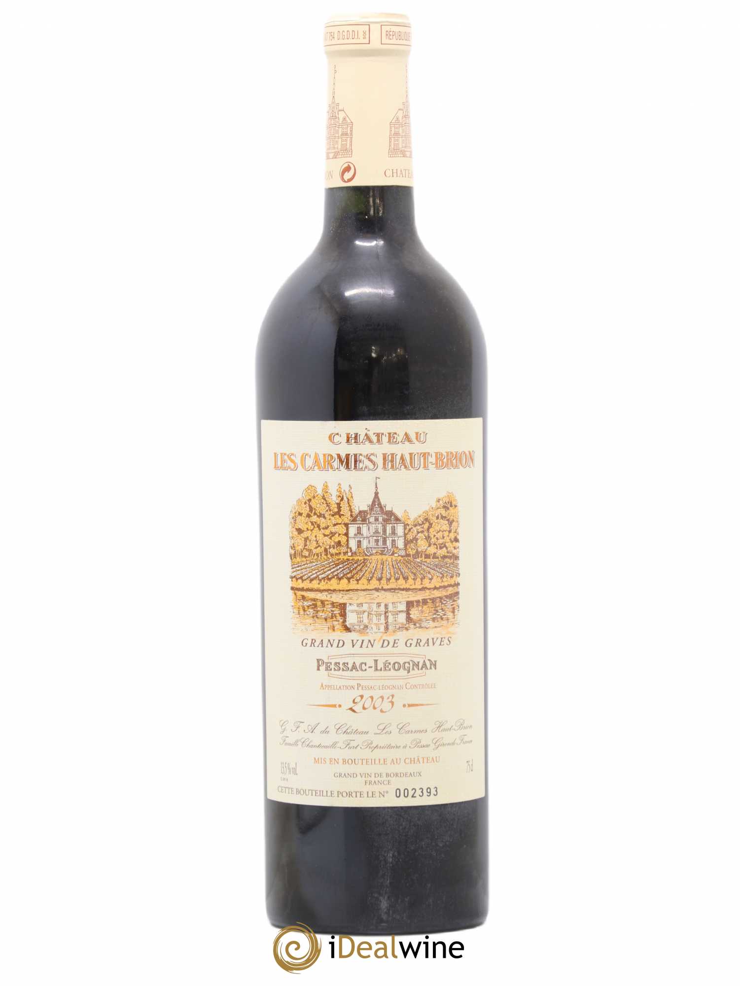 Château Les Carmes Haut-Brion 2003 - Lot de 1 bouteille - 0