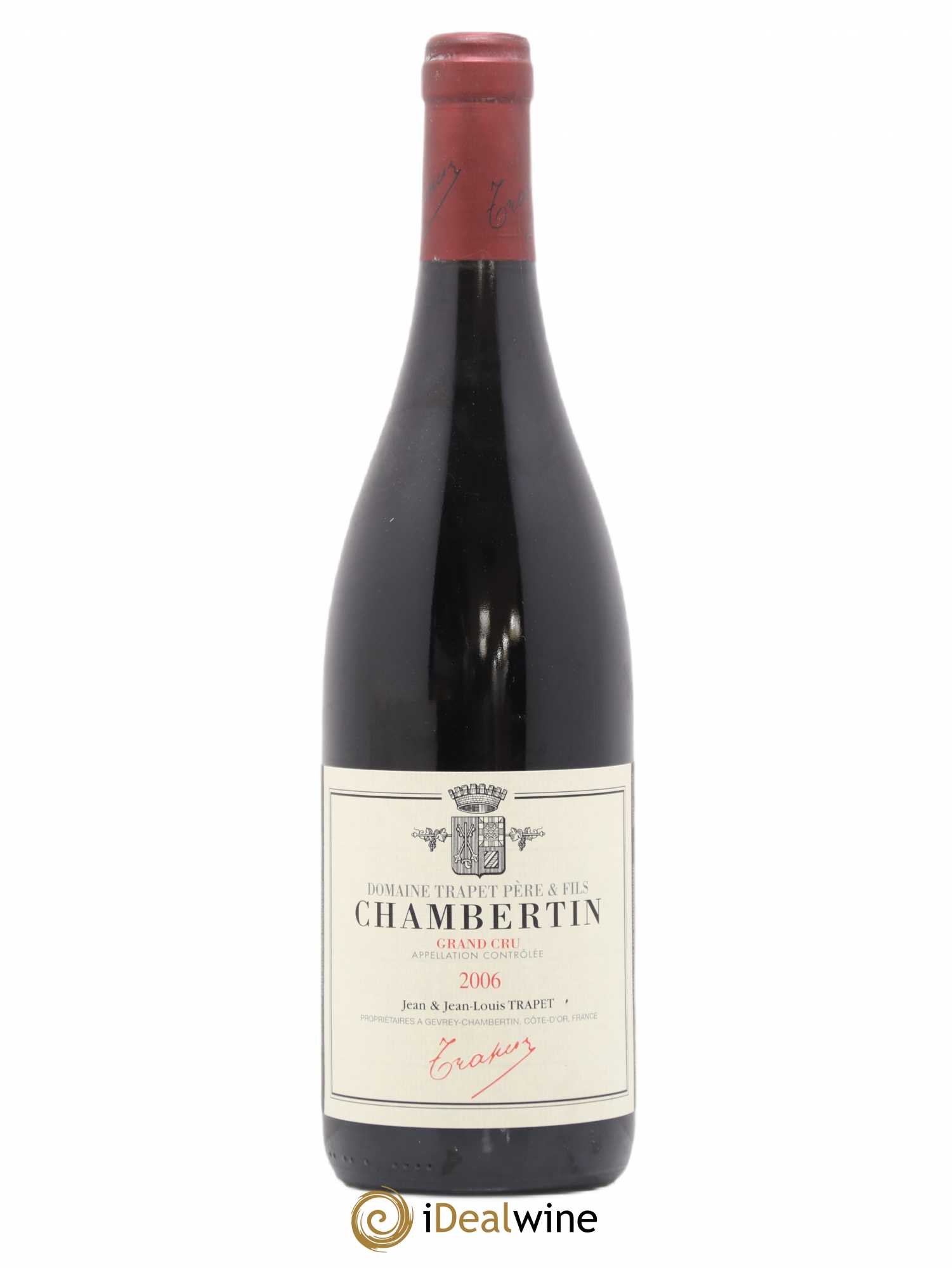 Chambertin Grand Cru Domaine Trapet 2006 - Lot de 1 bouteille - 0