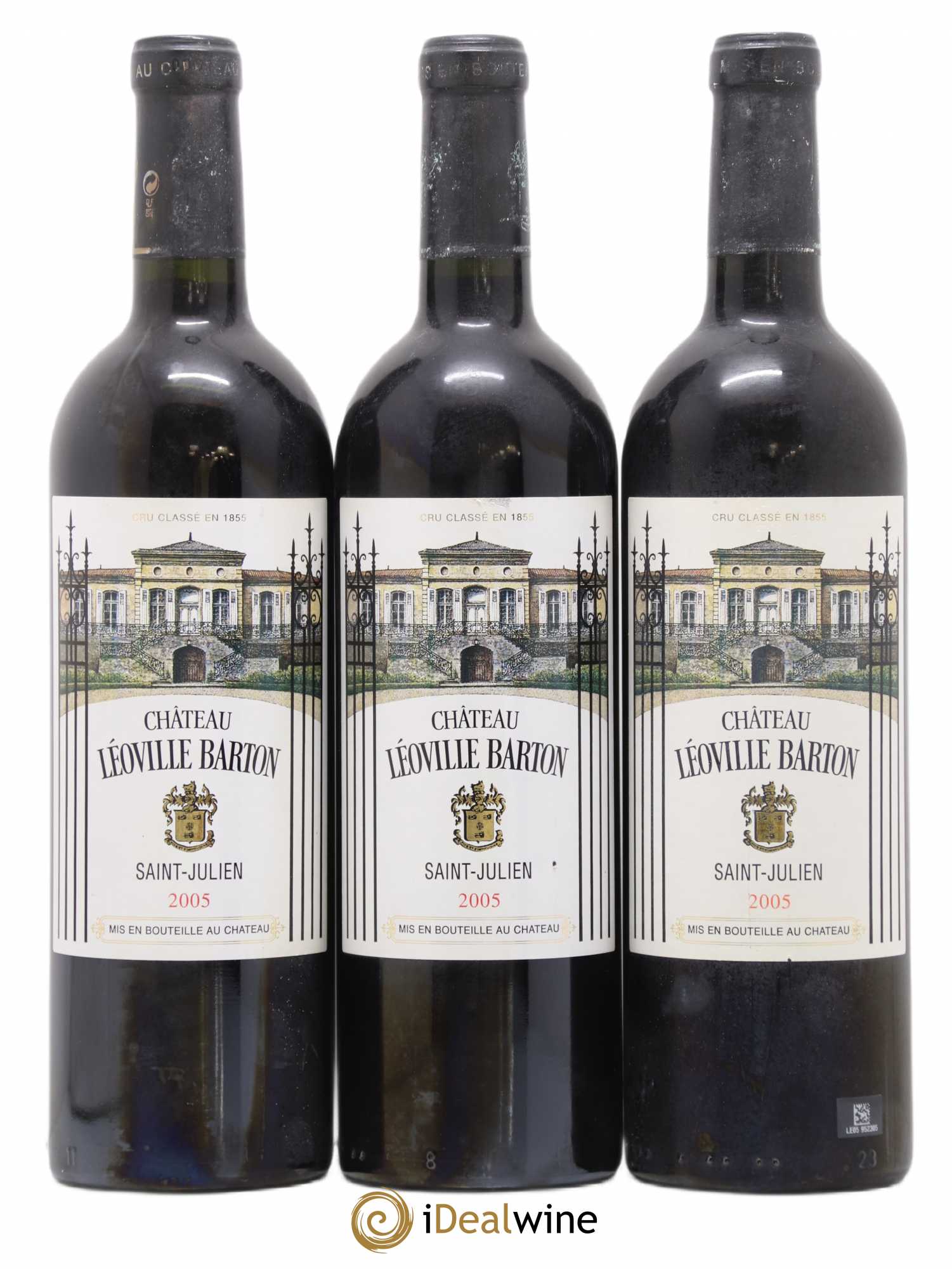 Château Léoville Barton 2ème Grand Cru Classé 2005 - Lot de 3 bouteilles - 0