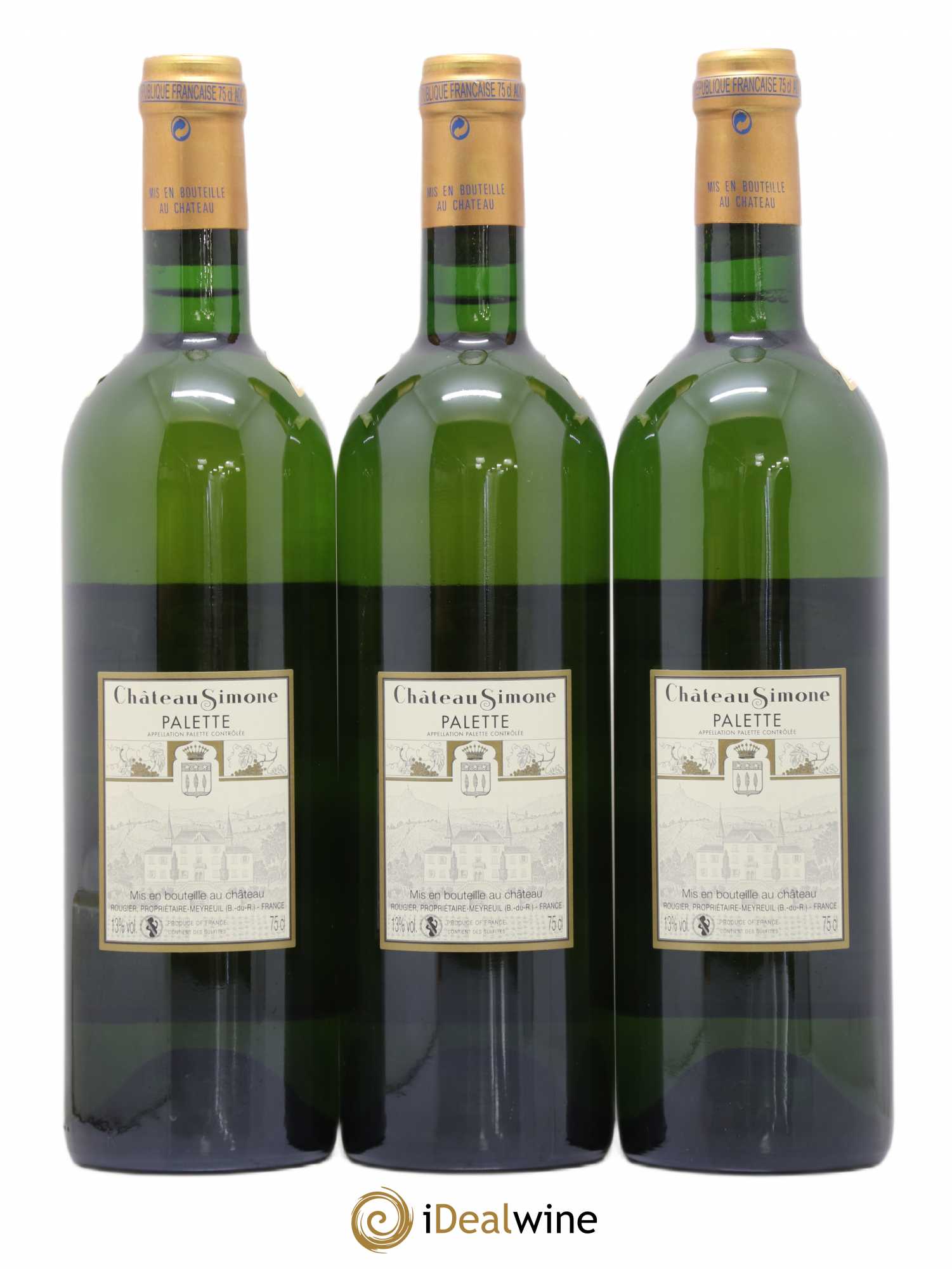 Palette Château Simone Famille Rougier 2007 - Lot de 3 bouteilles - 1