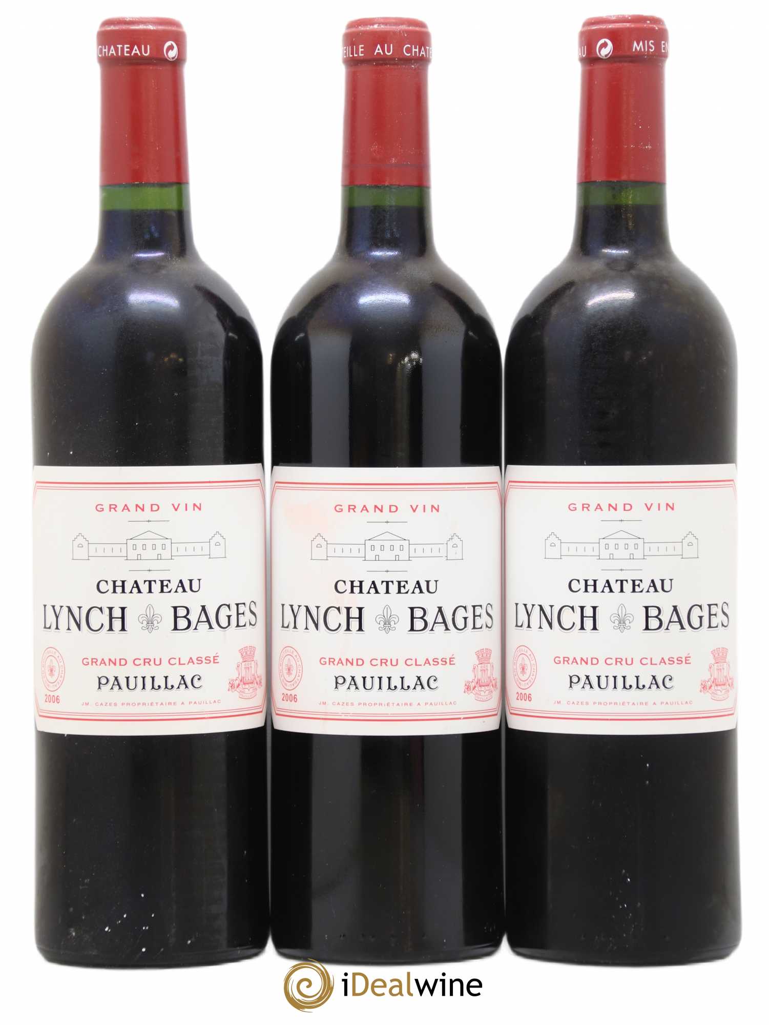 Château Lynch Bages 5ème Grand Cru Classé 2006 - Lot de 3 bouteilles - 0