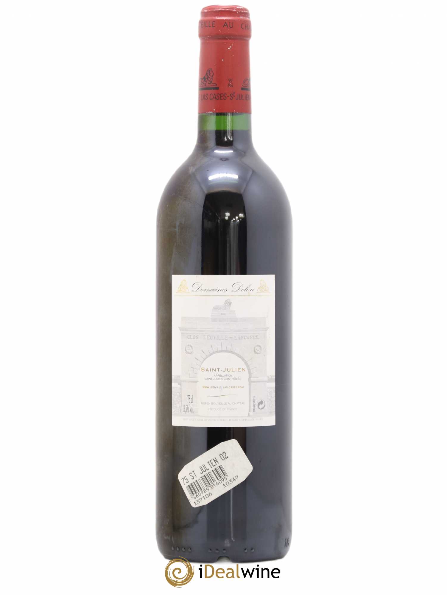 Château Léoville Las Cases 2ème Grand Cru Classé 2002 - Lot de 1 bouteille - 1