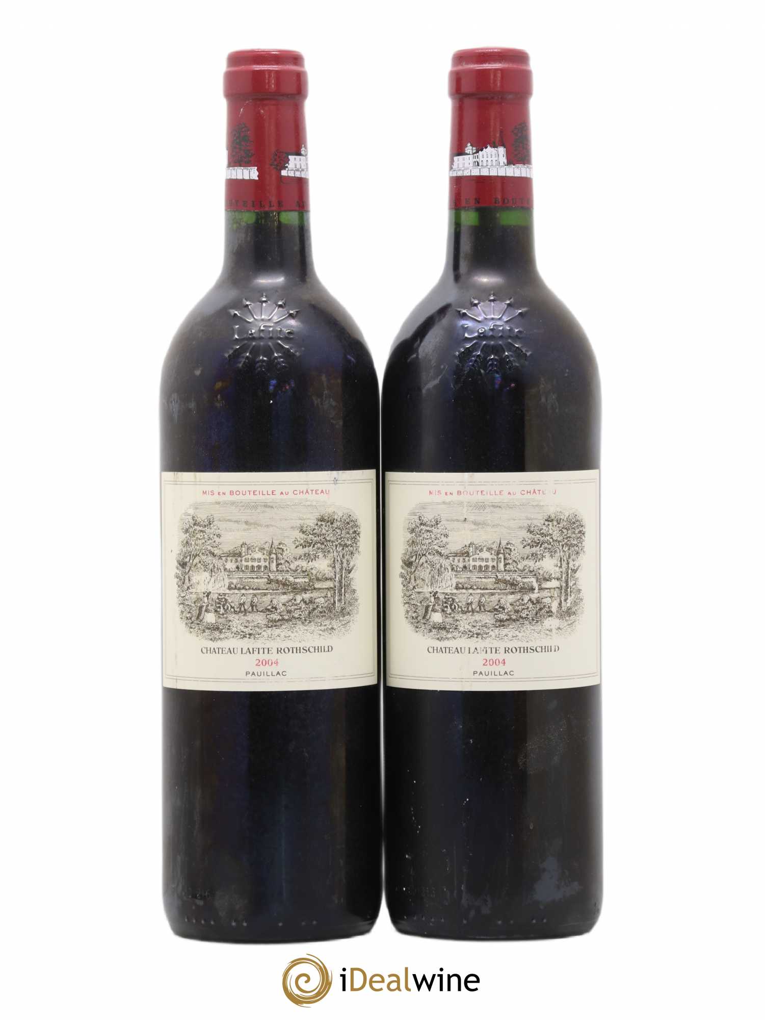 Château Lafite Rothschild 1er Grand Cru Classé 2004 - Lot de 2 bouteilles - 0